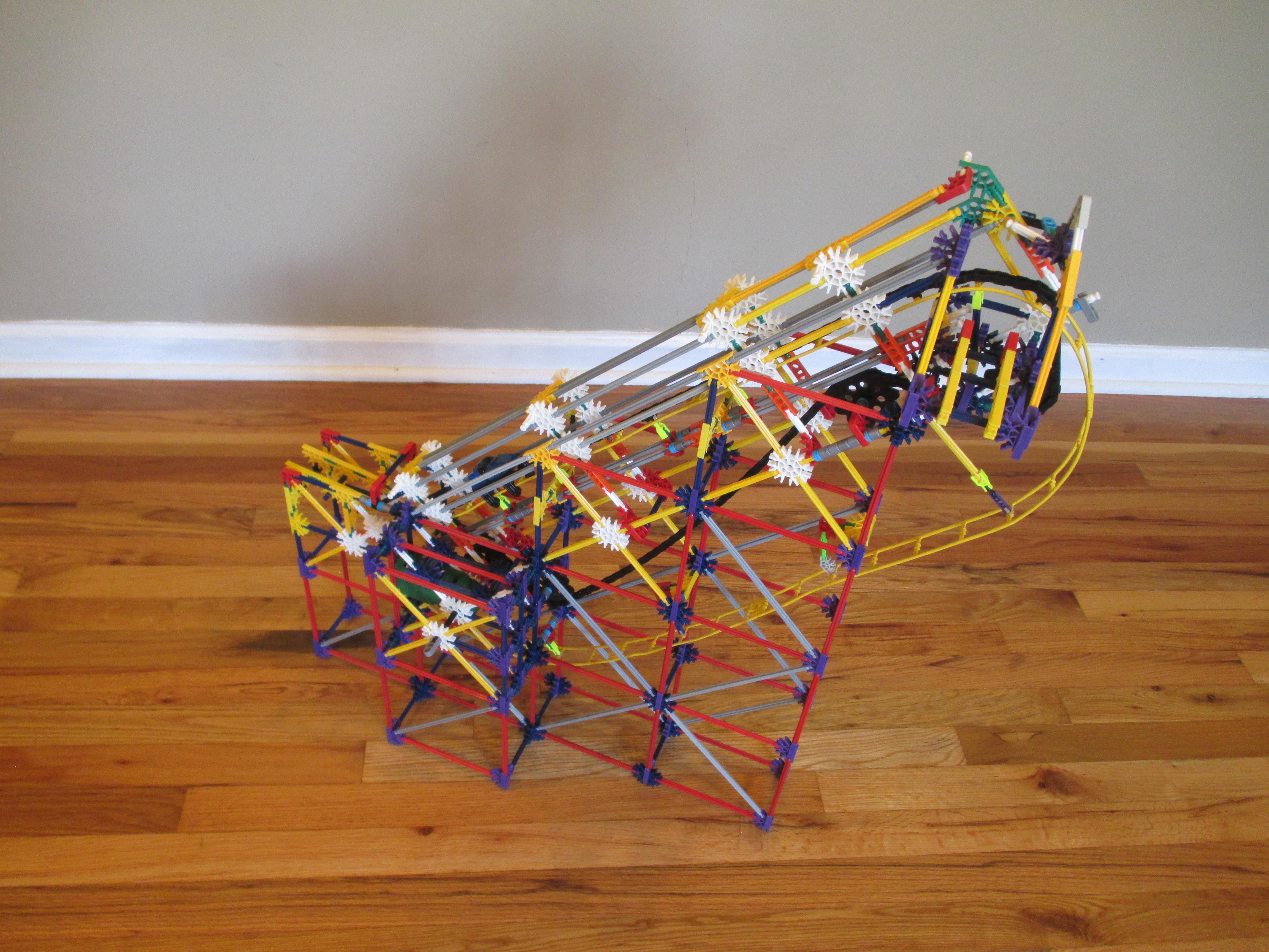 Rollercoaster Push Lift: a K'nex Ball Machine Lift