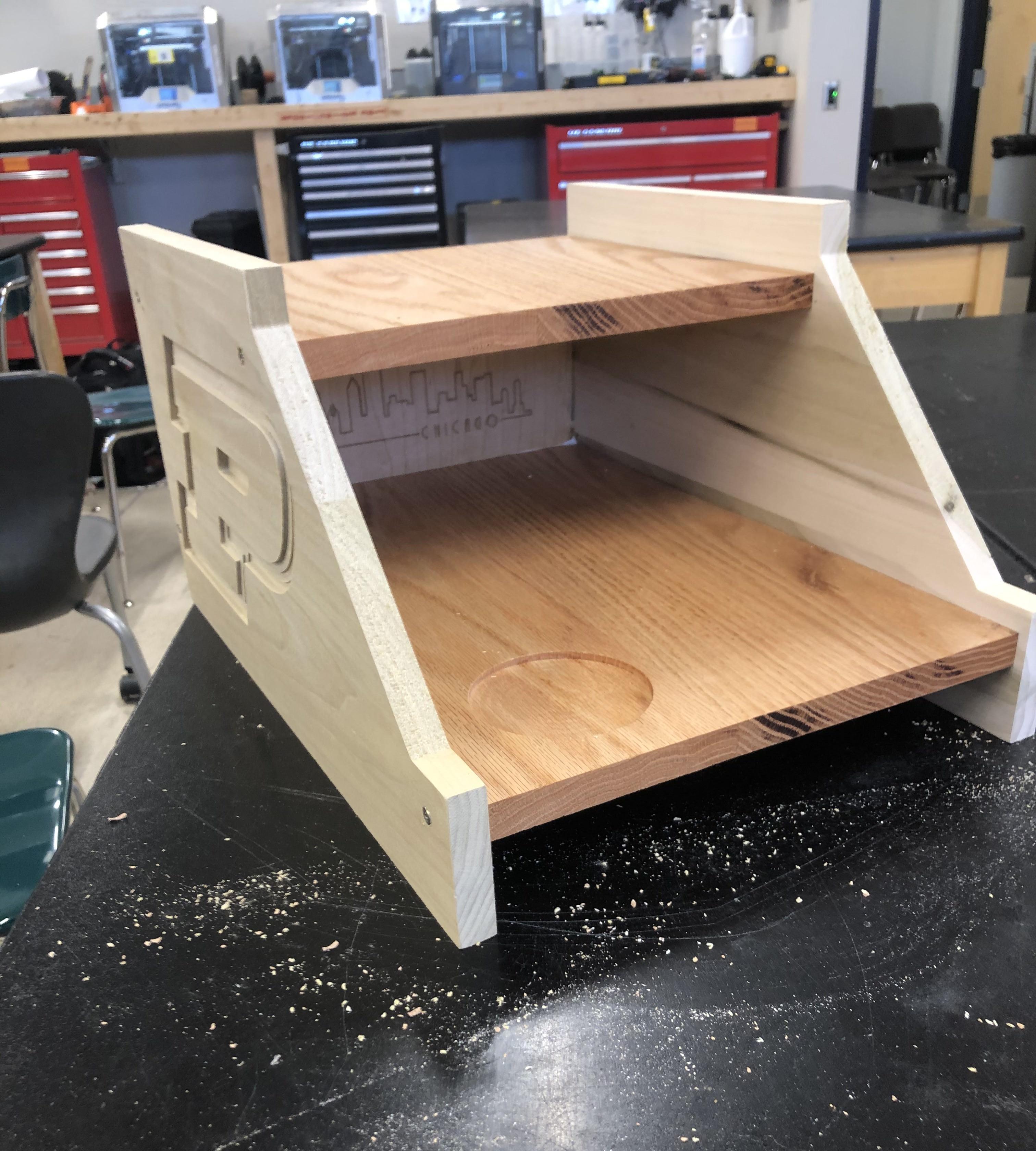 CNC Woodworking Challenge Shelf Deco ICHS