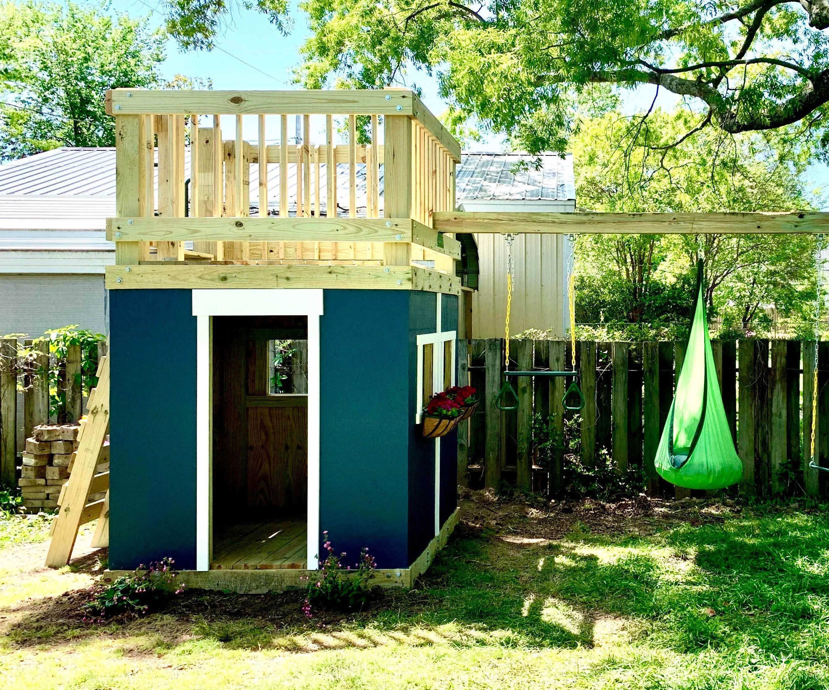 DIY Playhouse & Swing Set