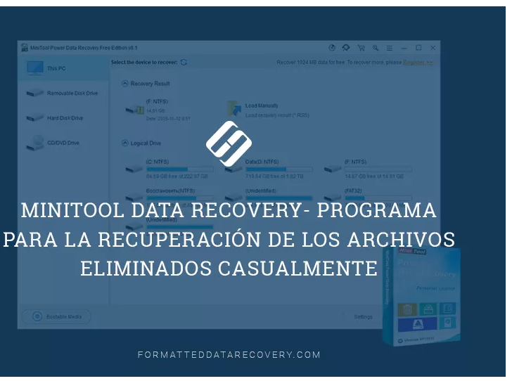 MiniTool Data Recovery- Programa Para La Recuperación De Los Archivos Eliminados Casualmente