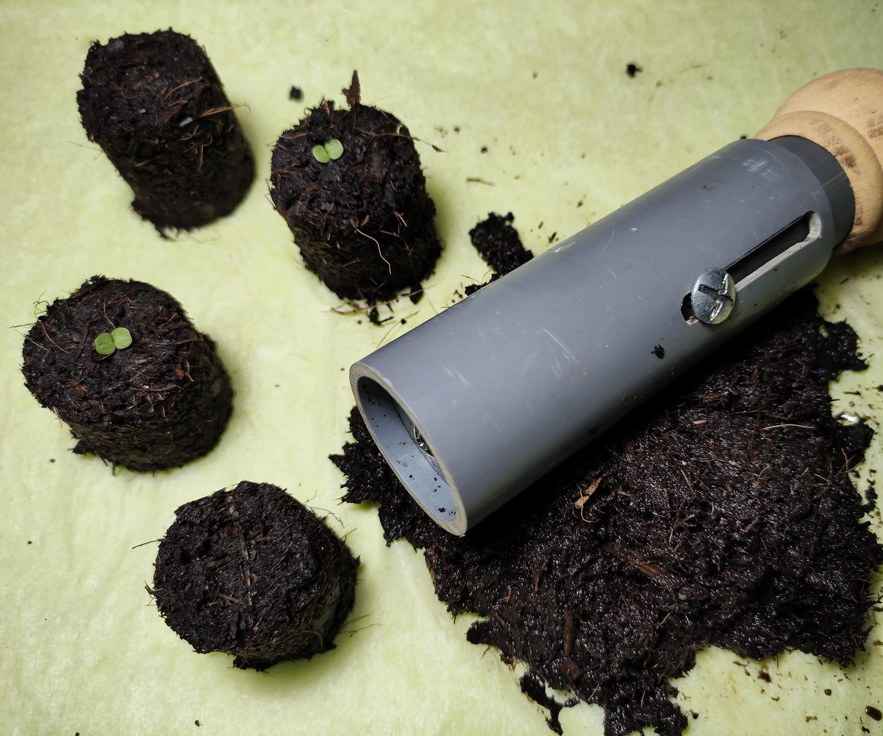 PVC Seed Planting Tool / Clod Maker