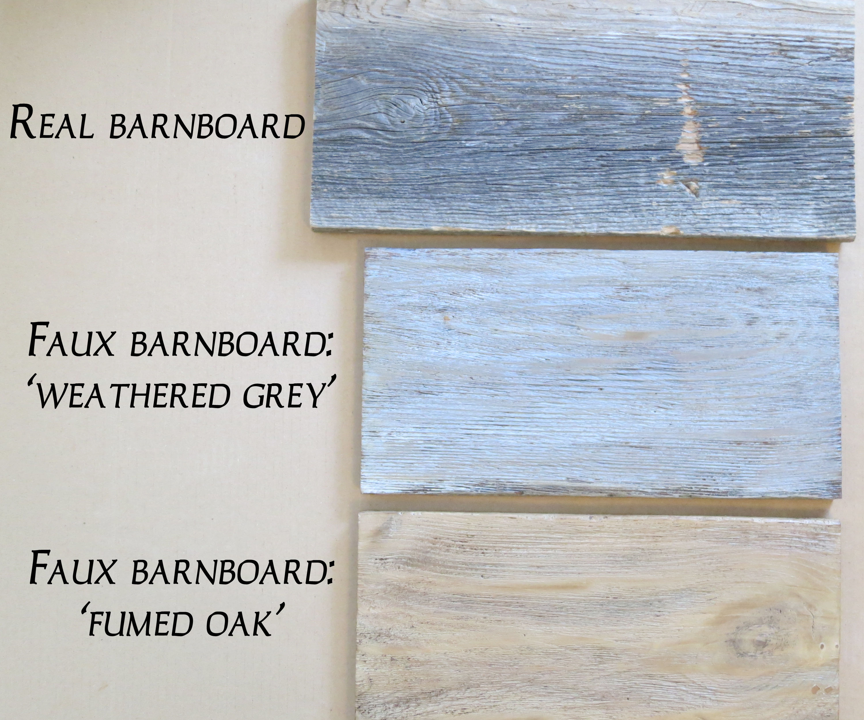 Faux Barn Board Using Milk Paint!