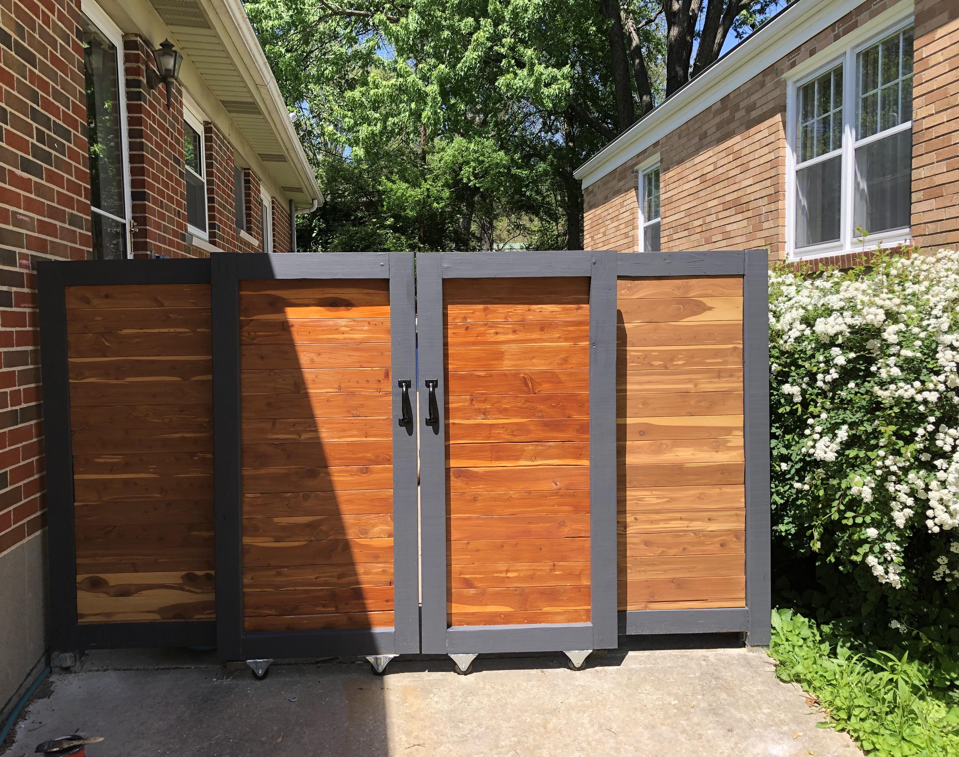 Modern Double Sliding Gate