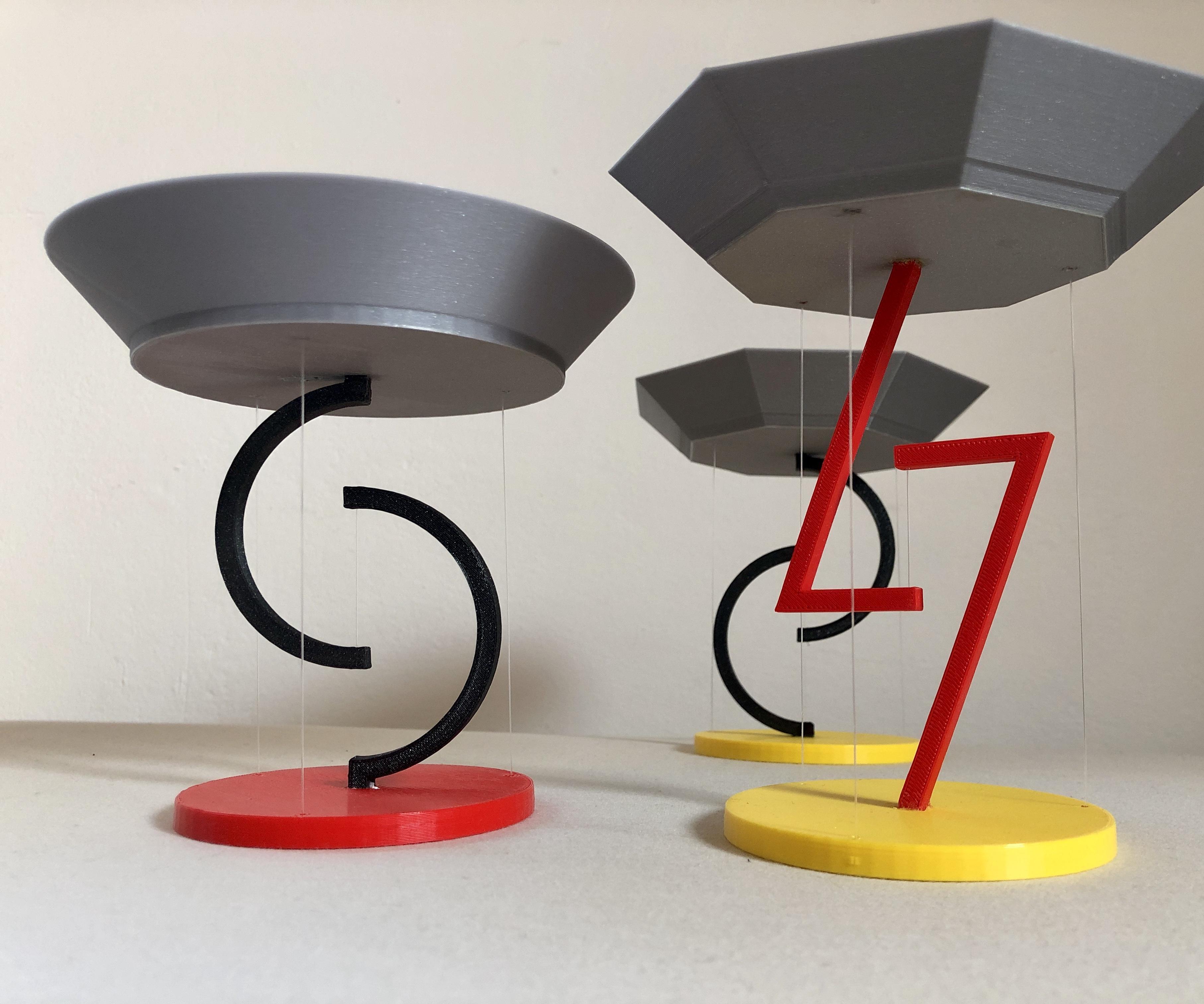 Floating Bowls - Tensegrity - 3D Printed