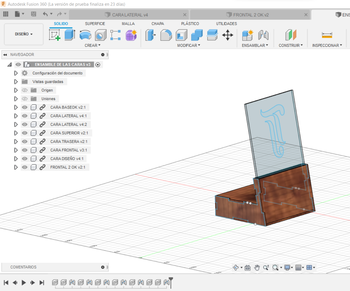 LETRERO LUMINOSO DE ESCRITORIO