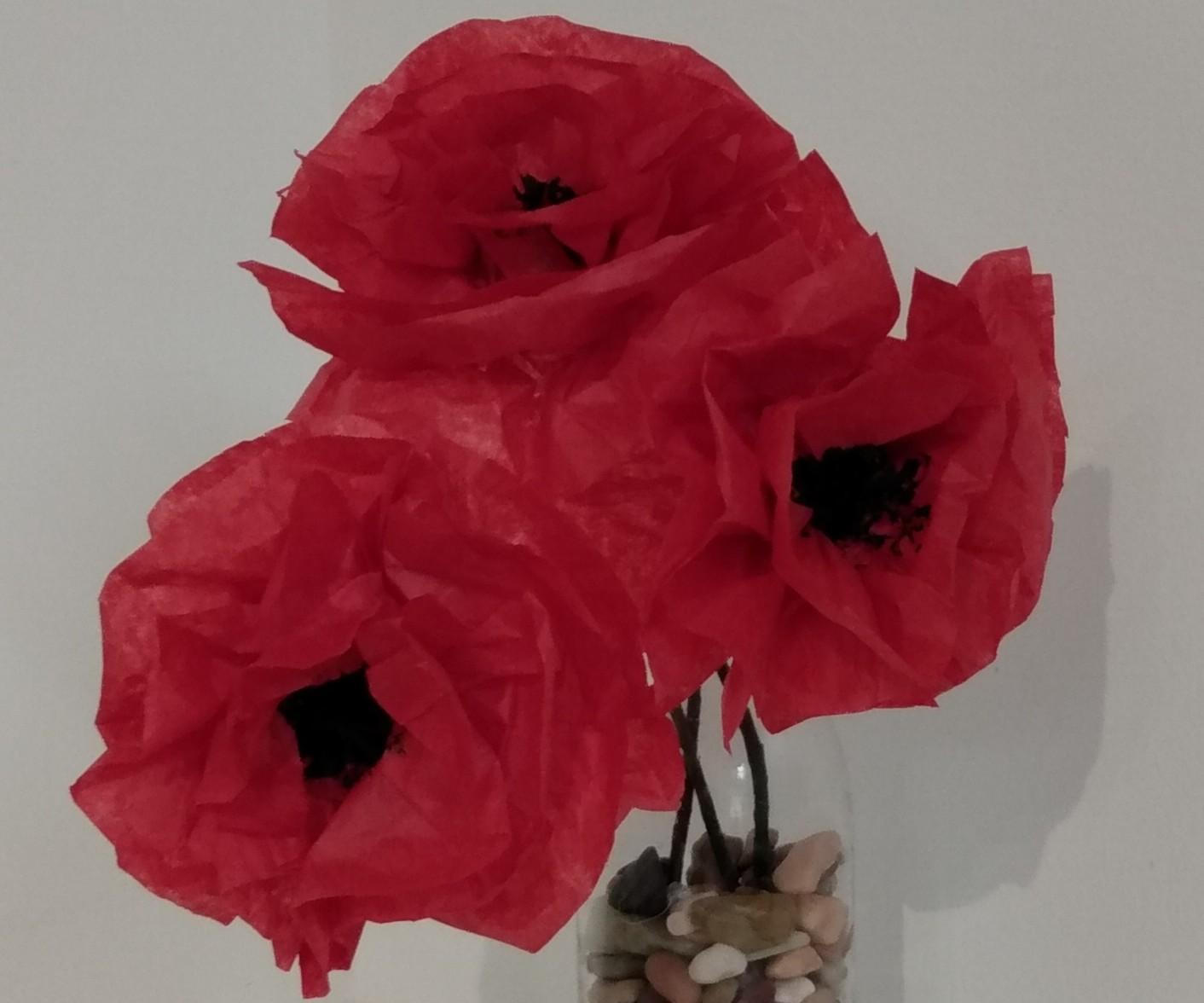 Tissue Paper Poppies