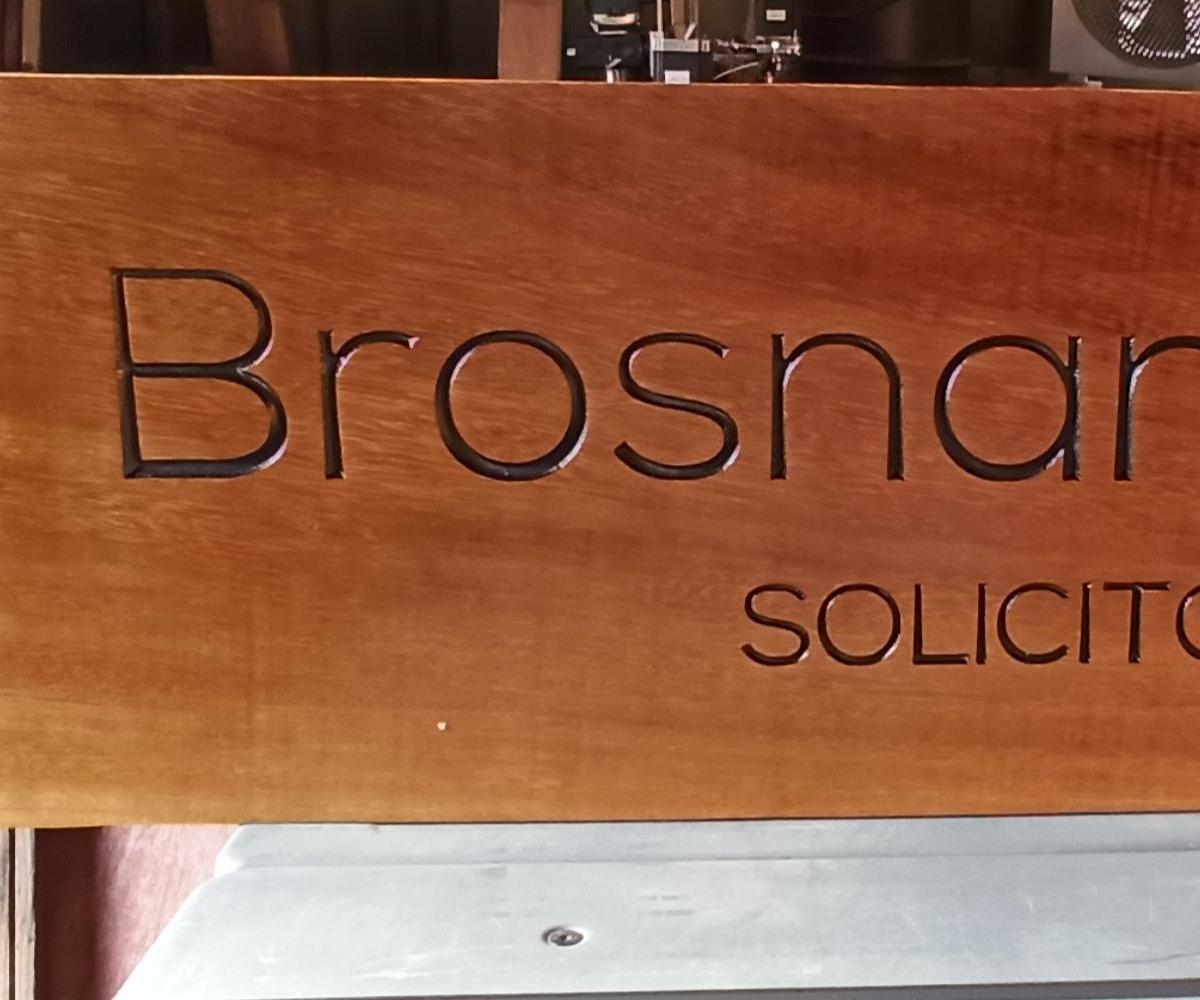 Design, Carve and Finish a Sign