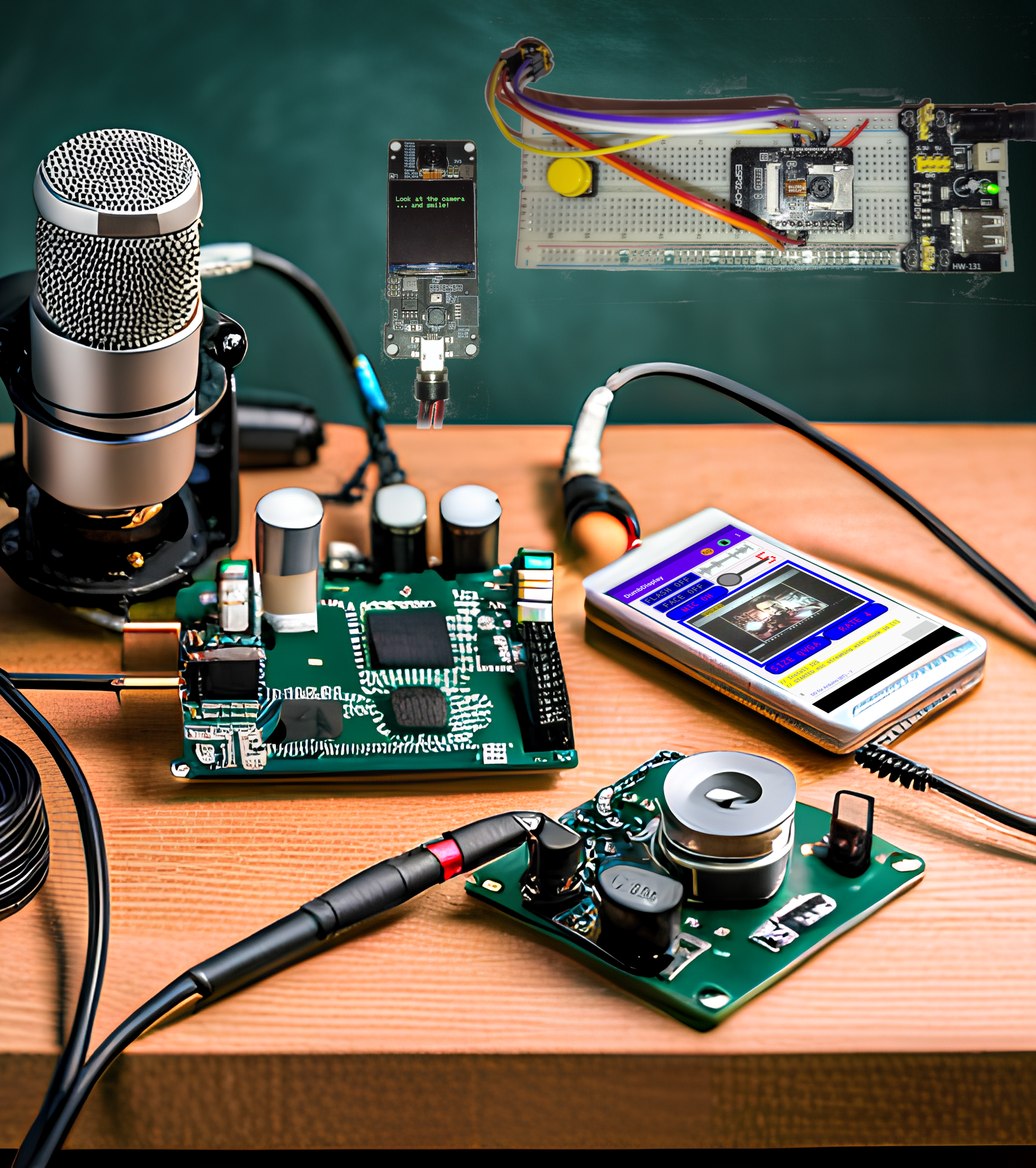 Camera and Mic Arduino Experiment With TTGO T-Camera Plus and ESP32-Cam With INMP441, Featuring ESP Face Detection