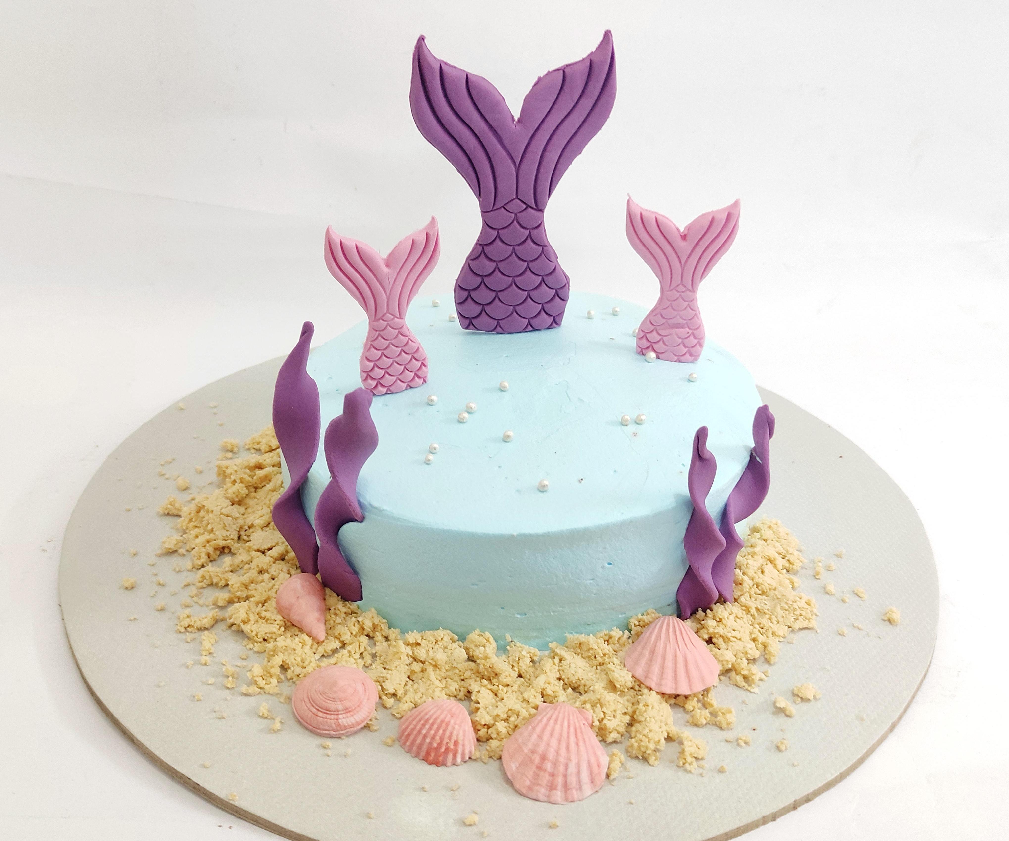 Sea Beach Theme Vegan Chocolate Cake