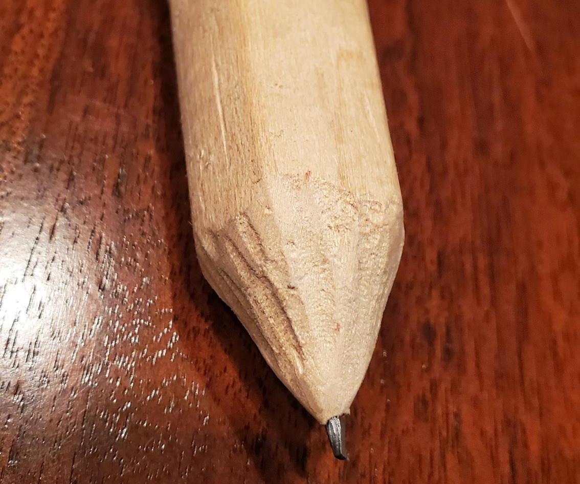 Hand Carved Wooden Pencil