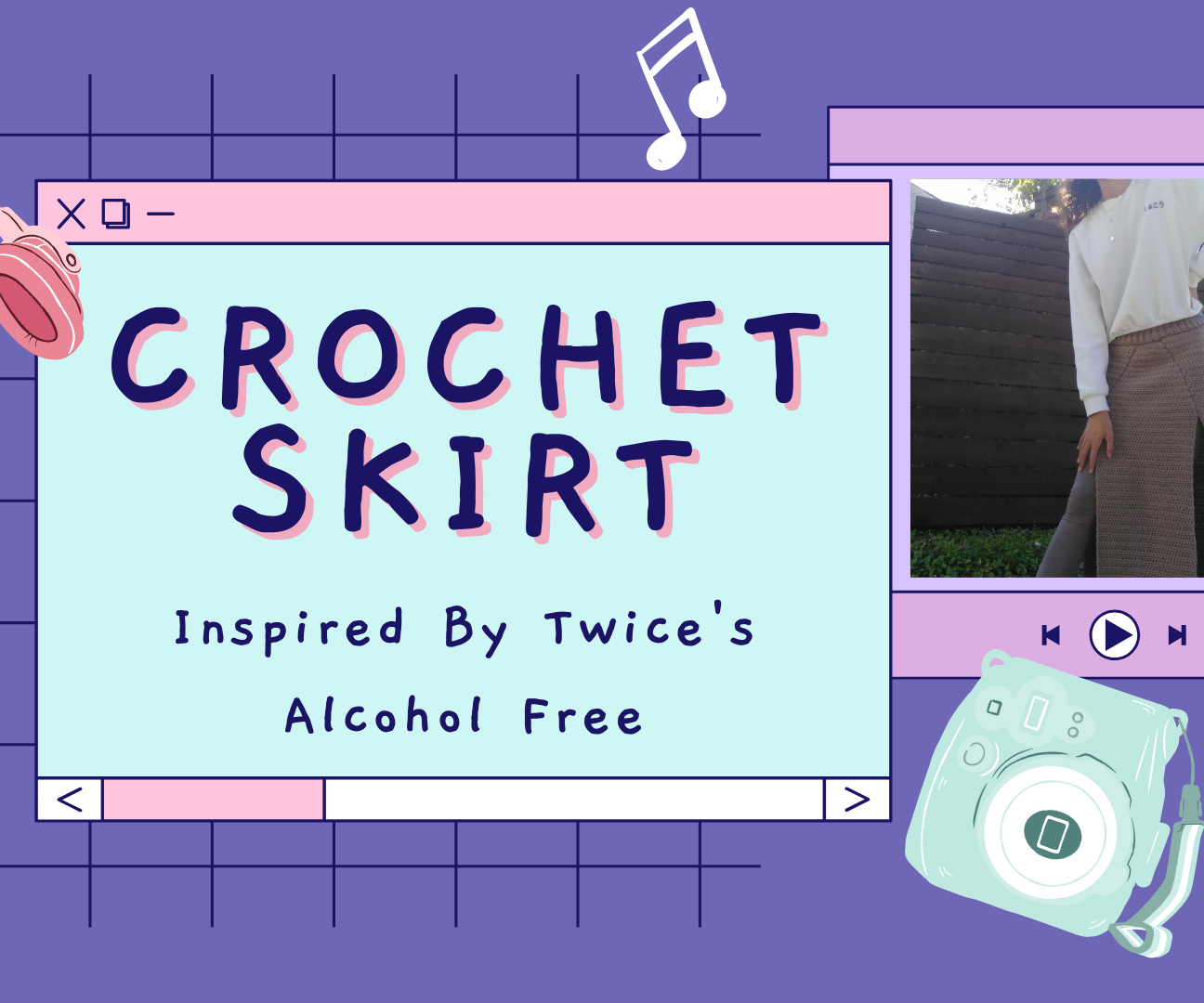Crochet Skirt Inspired by Twice's Alcohol Free