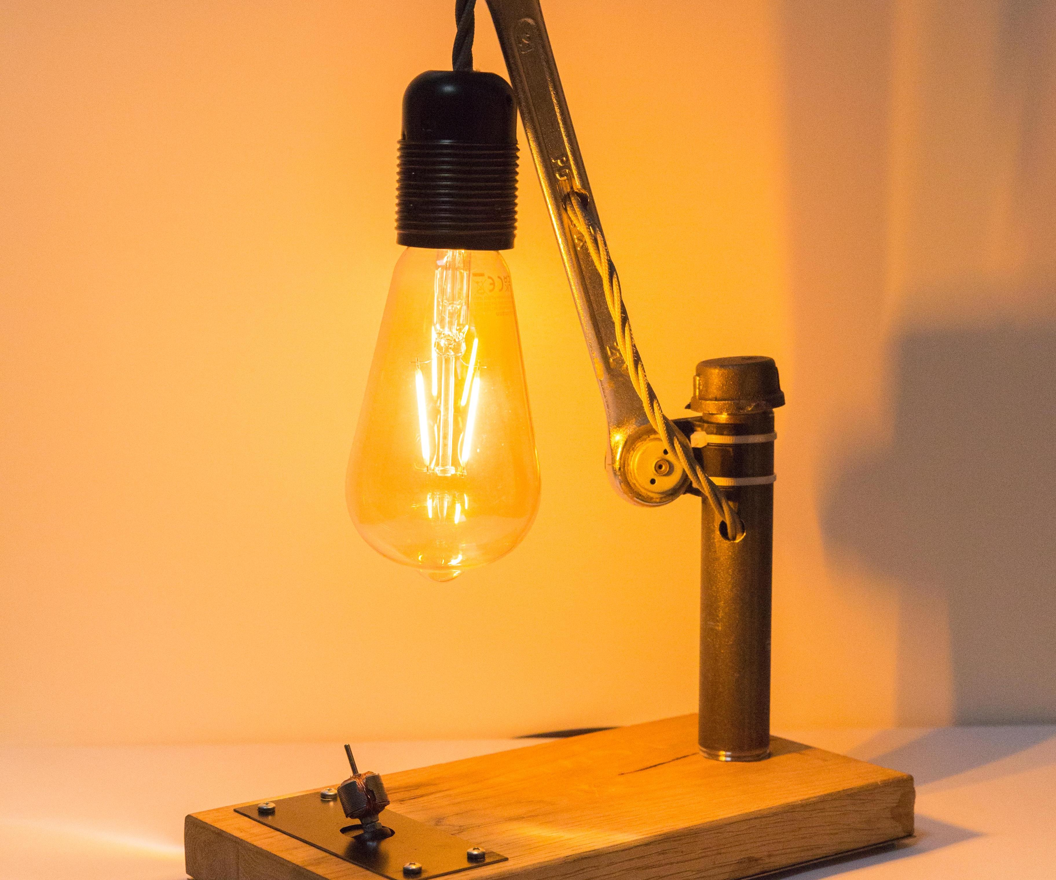 Industrial Bedside Lamp