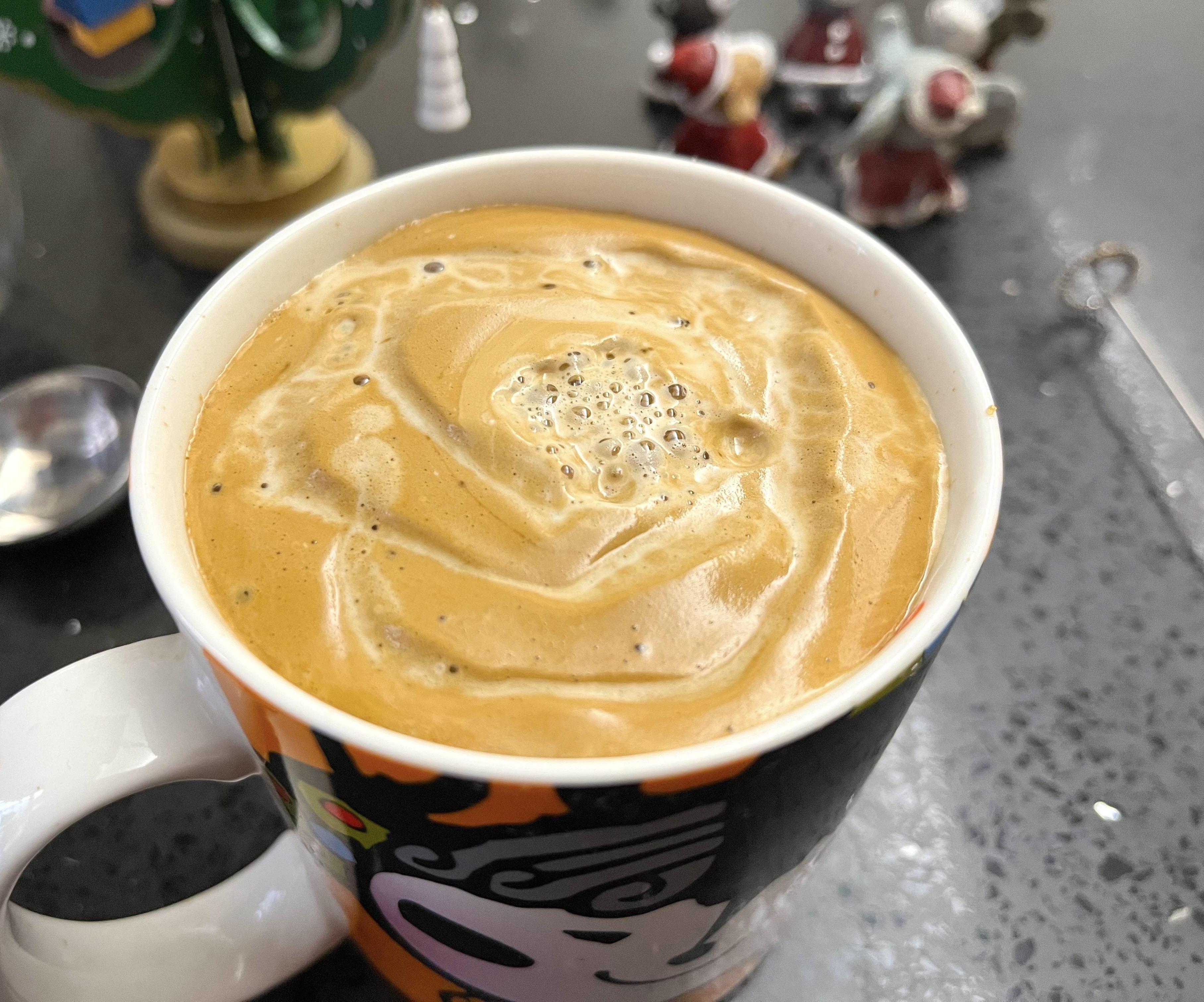 Dalgona Coffee Reversed Latte Art