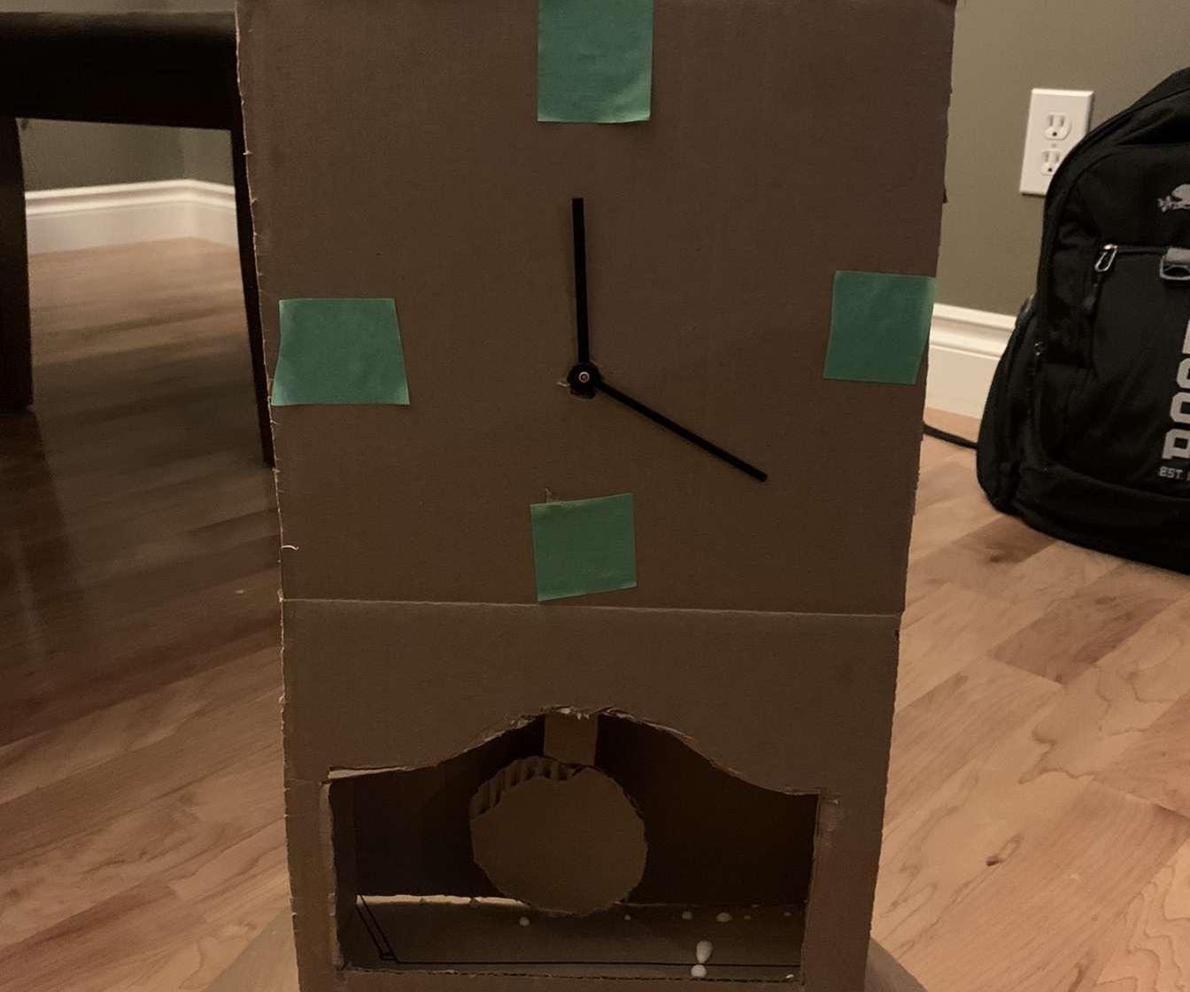 Cardboard Pendulum Clock