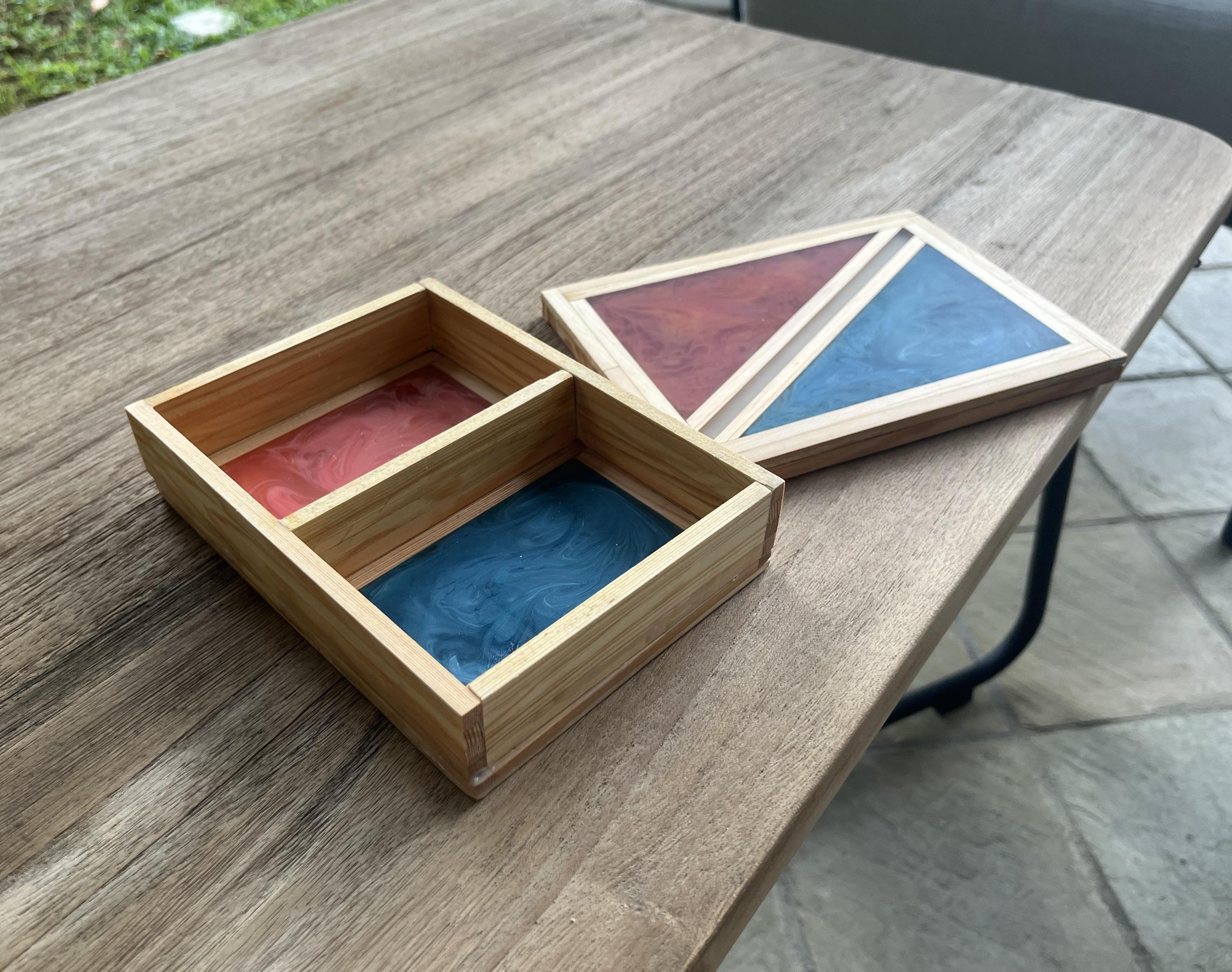 Epoxy Resin Playing Cards Box 