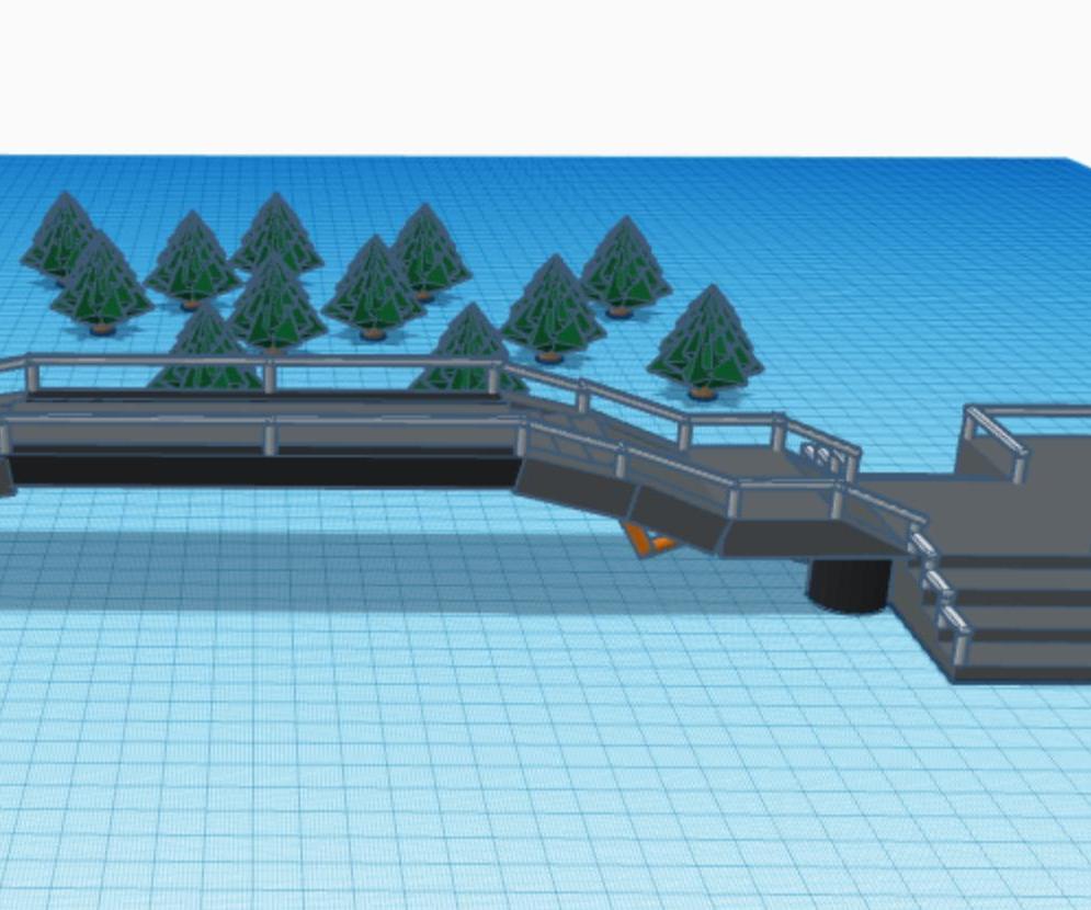 This Is a Pedestrian Bridge That Can Go in a New Neighborhood That Has a Big Canyon.