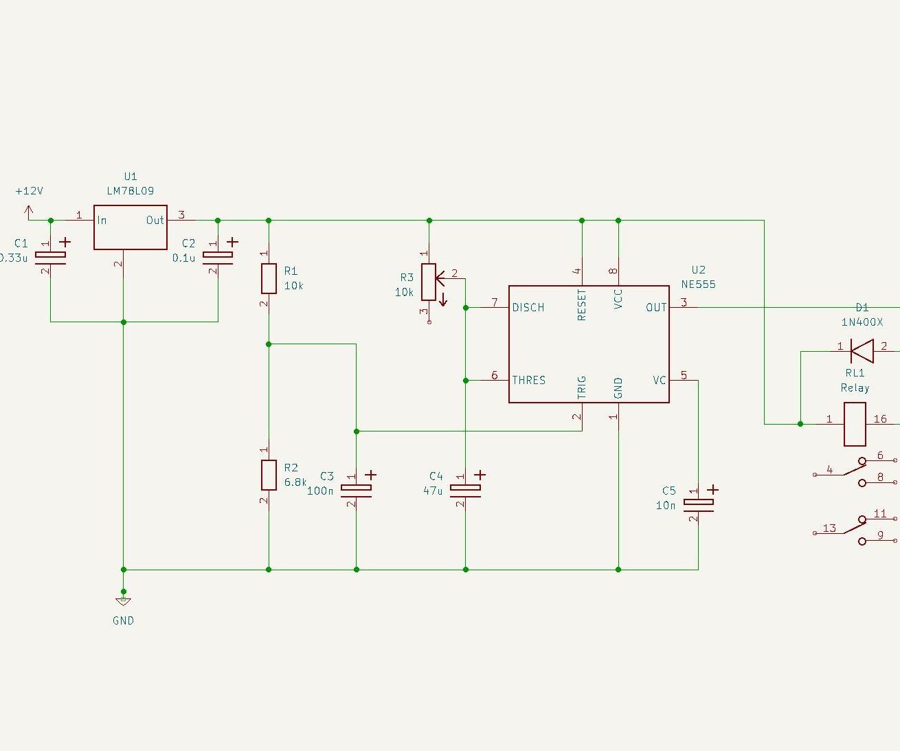 555 Based Fast Recovery Turn-on Delay Timer
