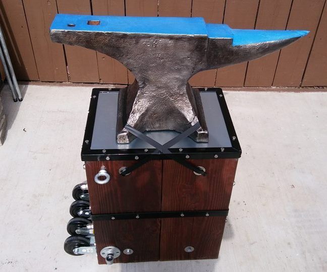 Making an Anvil Stand That Rolls Like a Dolly