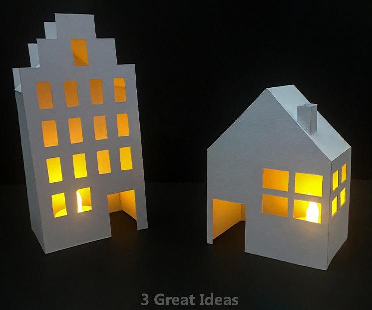 Lighted Houses Room Decor Diy