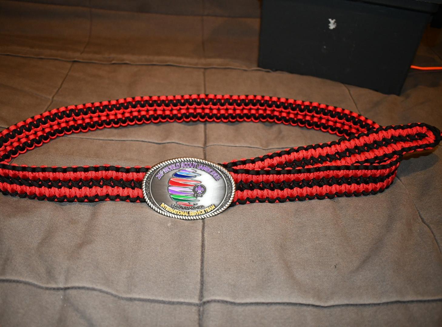 DIY Two Color Paracord Belt