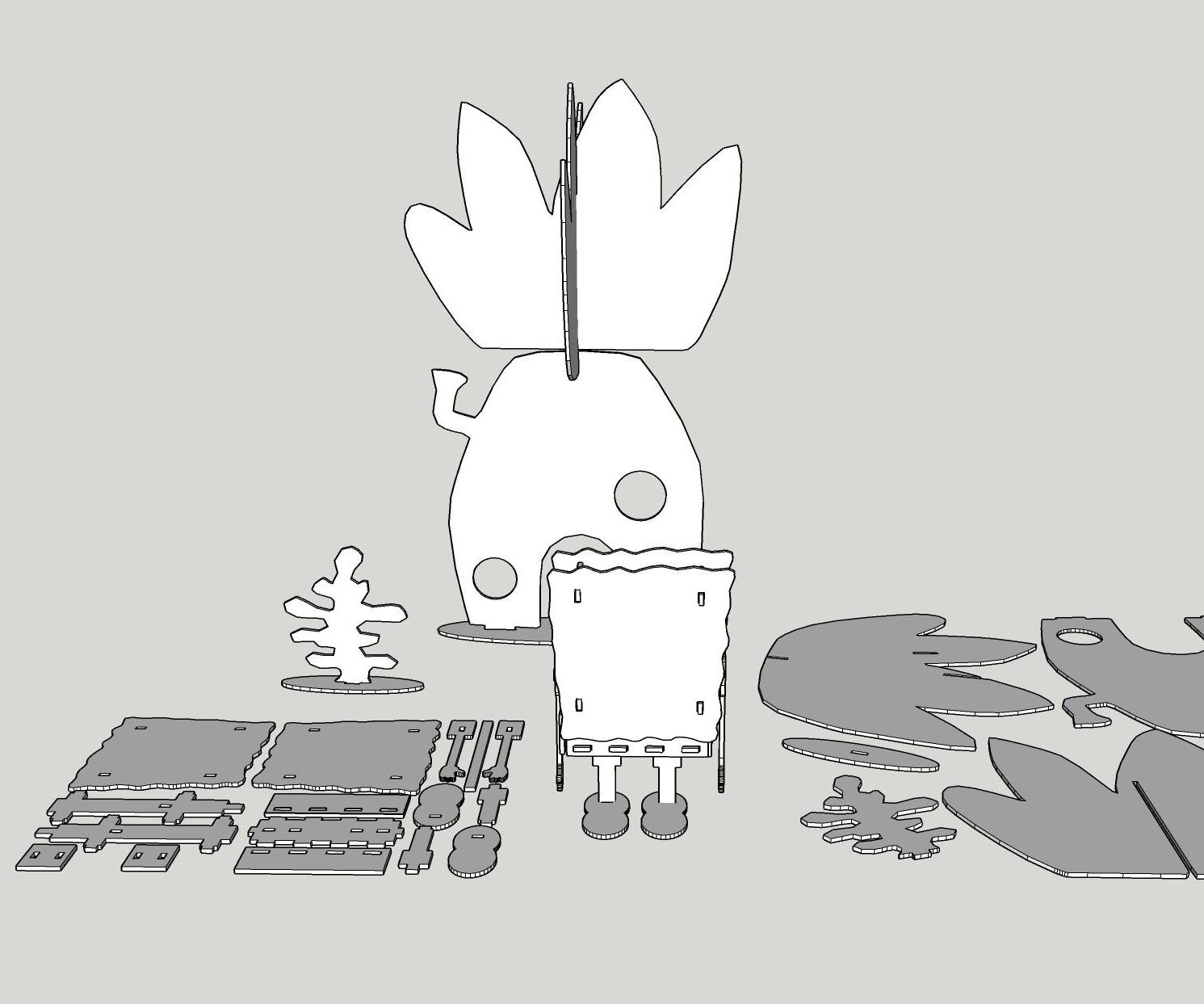 Press Kit Fit De Bob Esponja Para Corte Láser