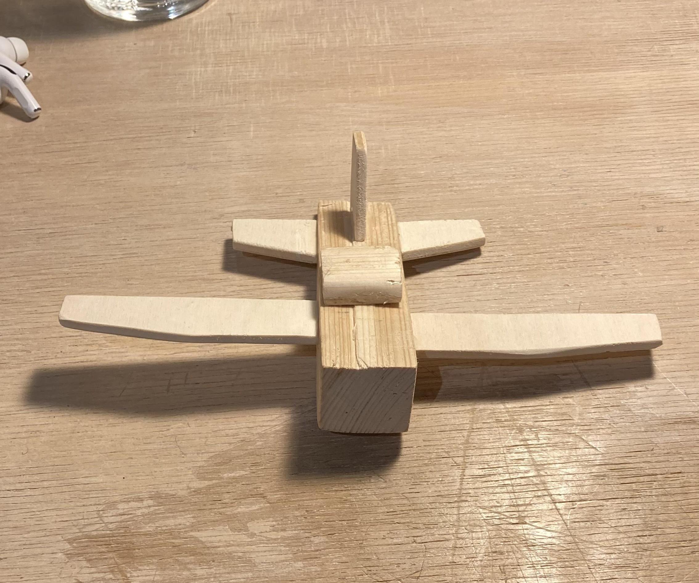 Simple Wooden Airplane for Beginners