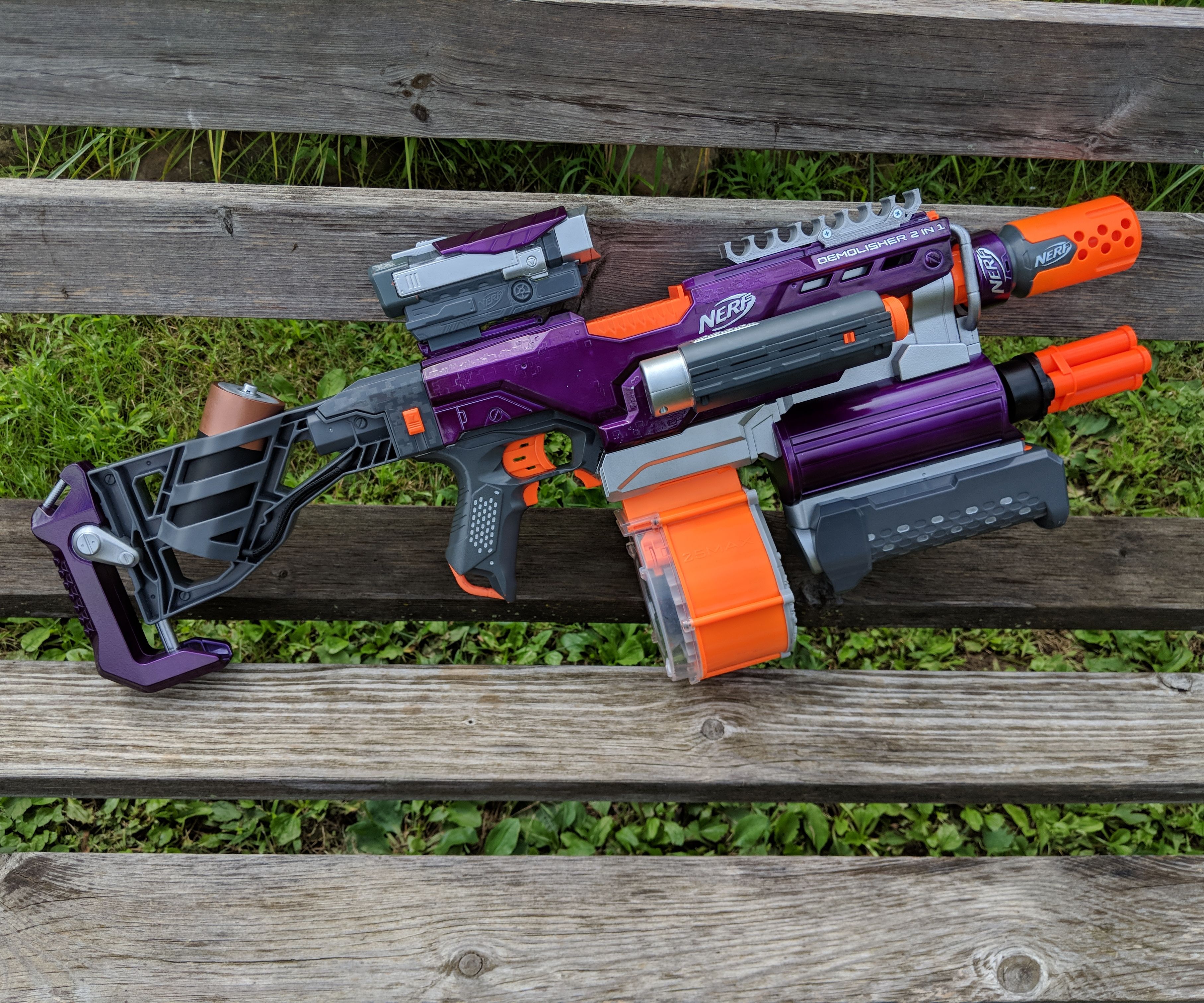 Ultimate Nerf Demolisher With Integrated Shotgun, Upgraded Motors and More!