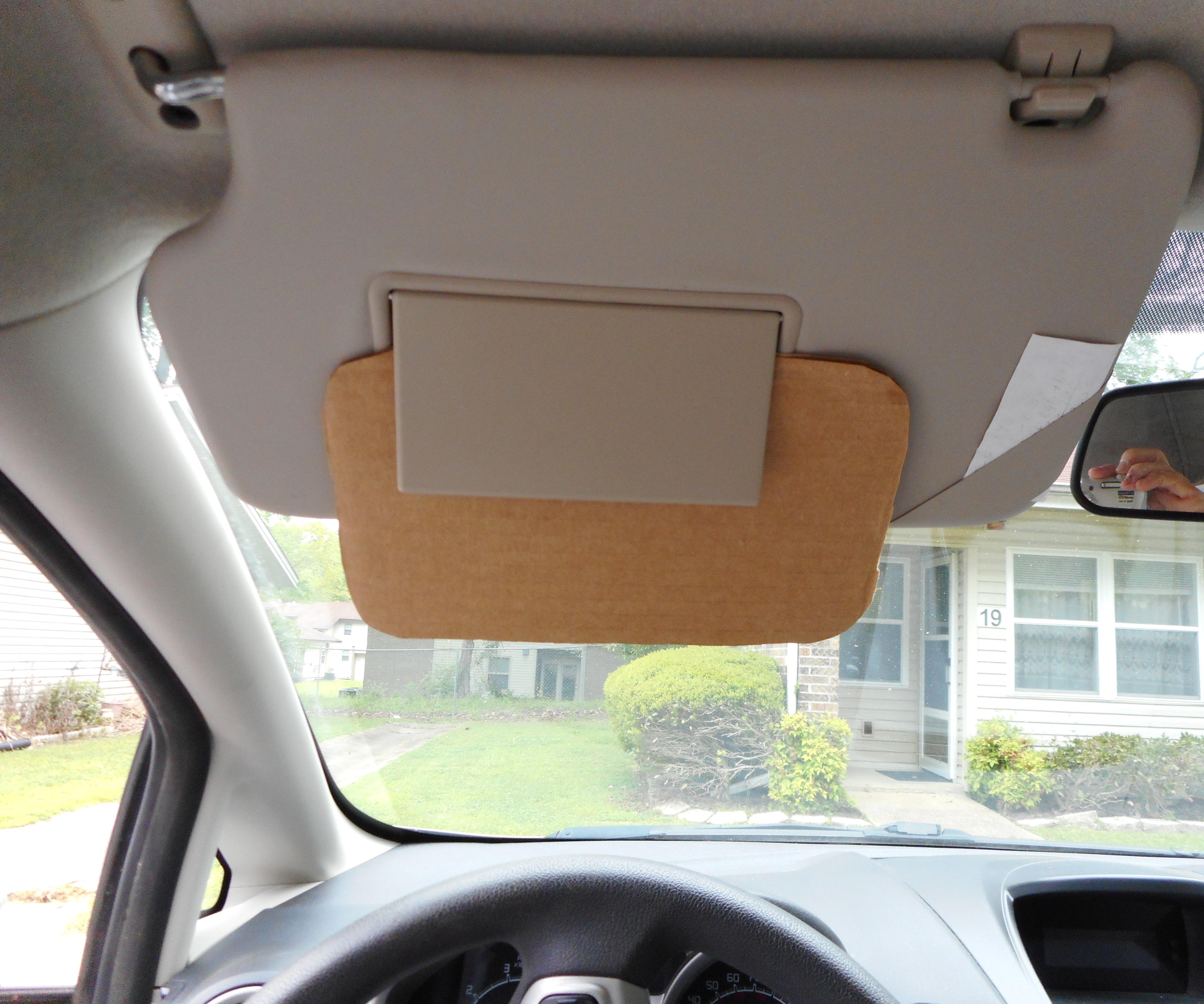 CARDBOARD CAR VISOR EXTENDER