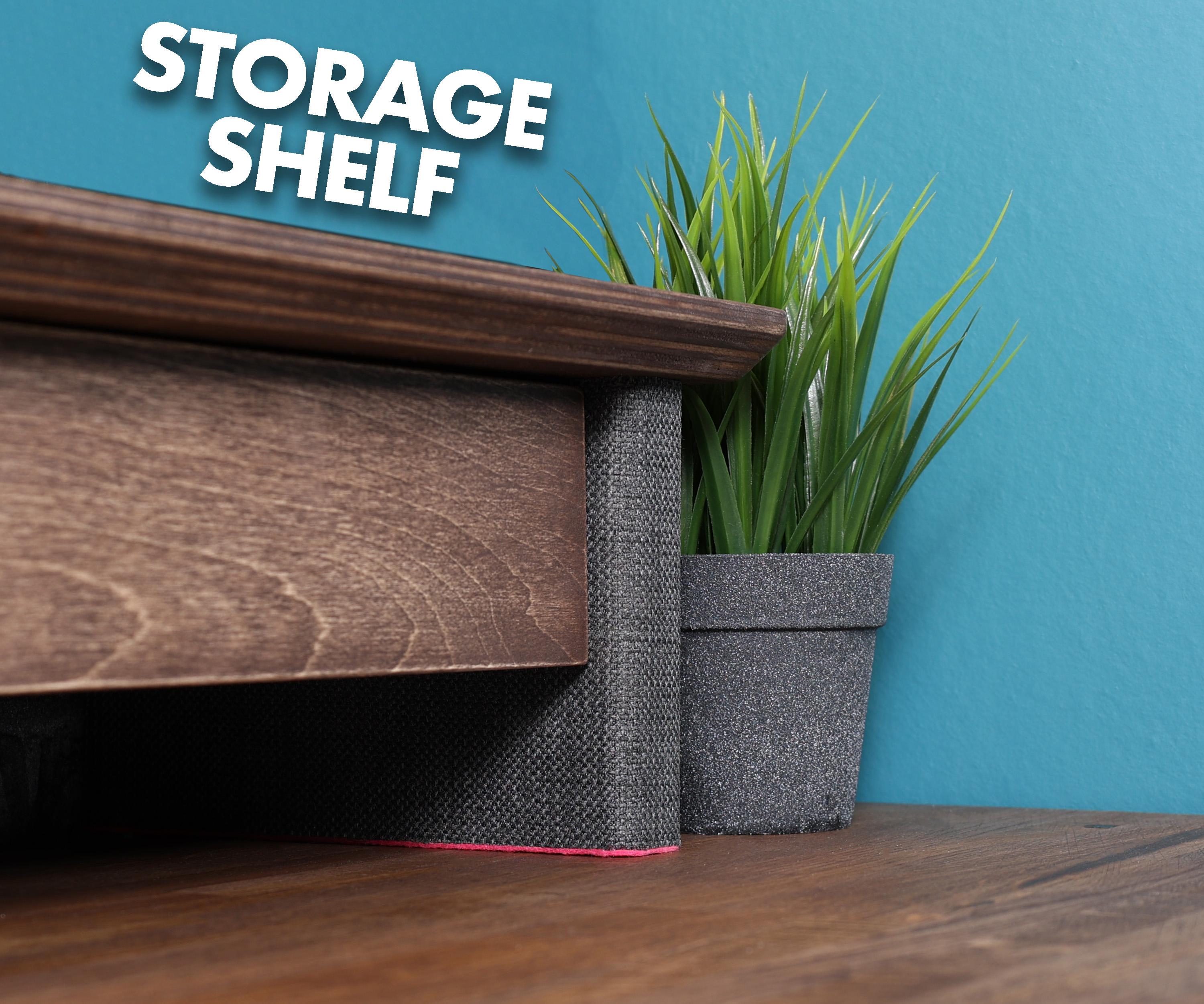 How to Make a Storage Shelf for a Desk - DIY Monitor Stand