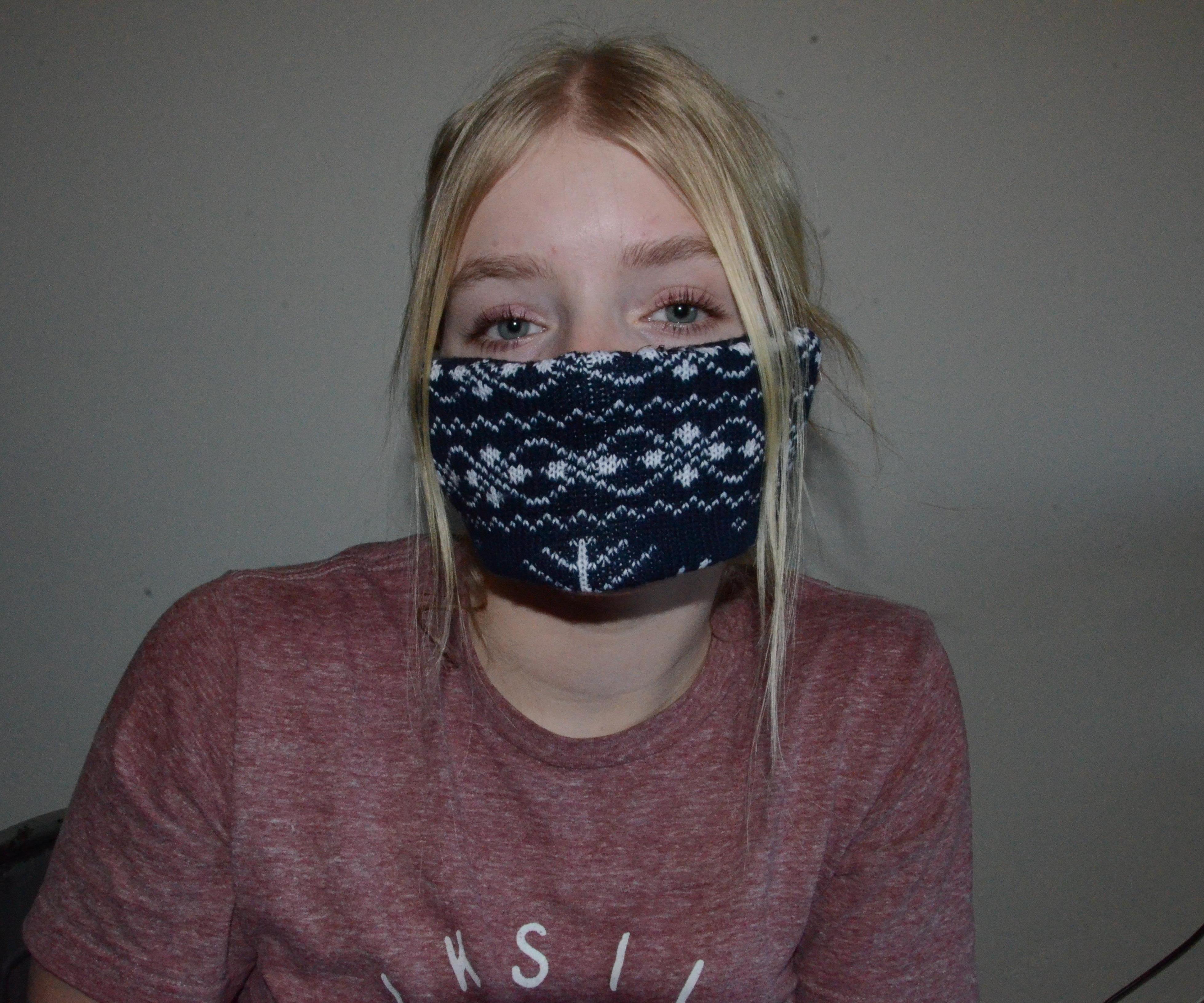 Upcycled Winter Face Mask