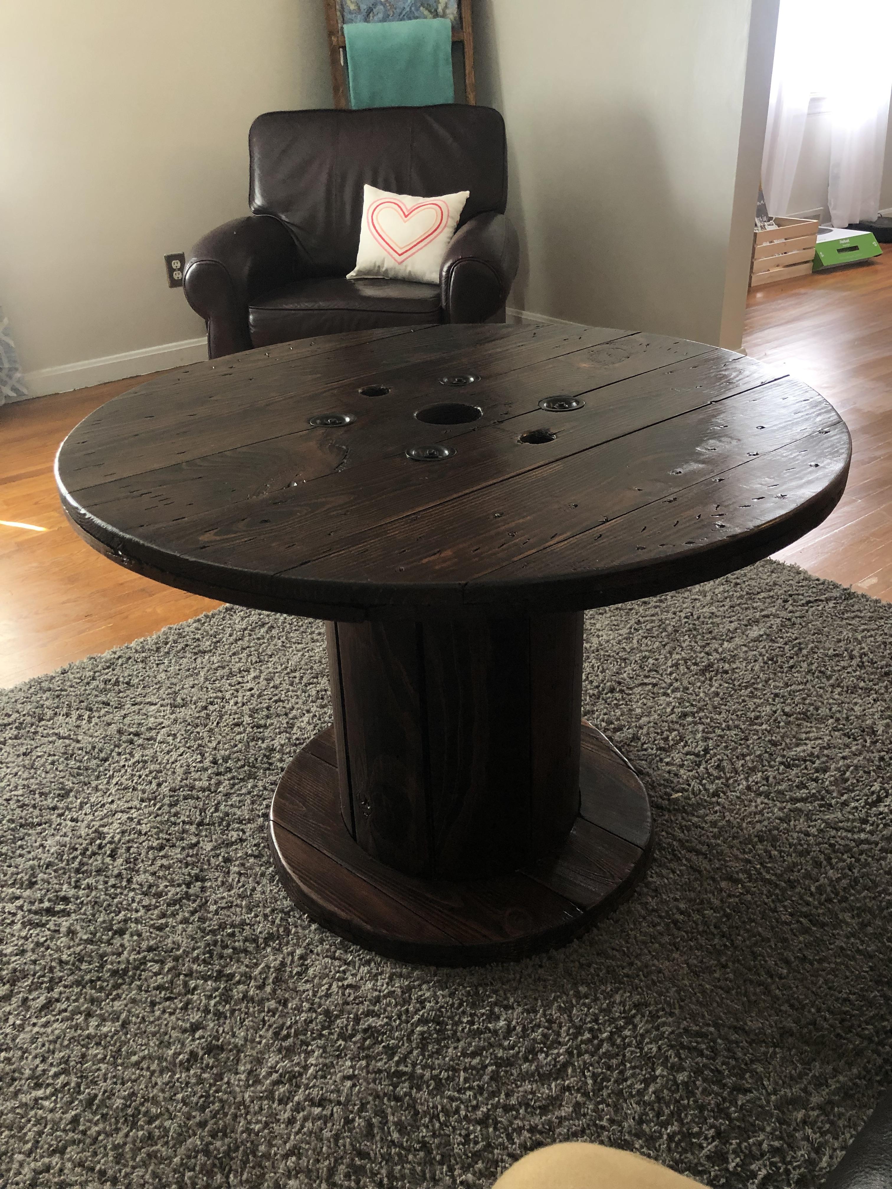 Wire Spool Coffee Table