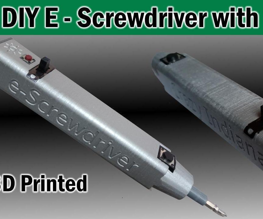 DIY Electric Screwdriver With Flashlight / Torch Rechargable