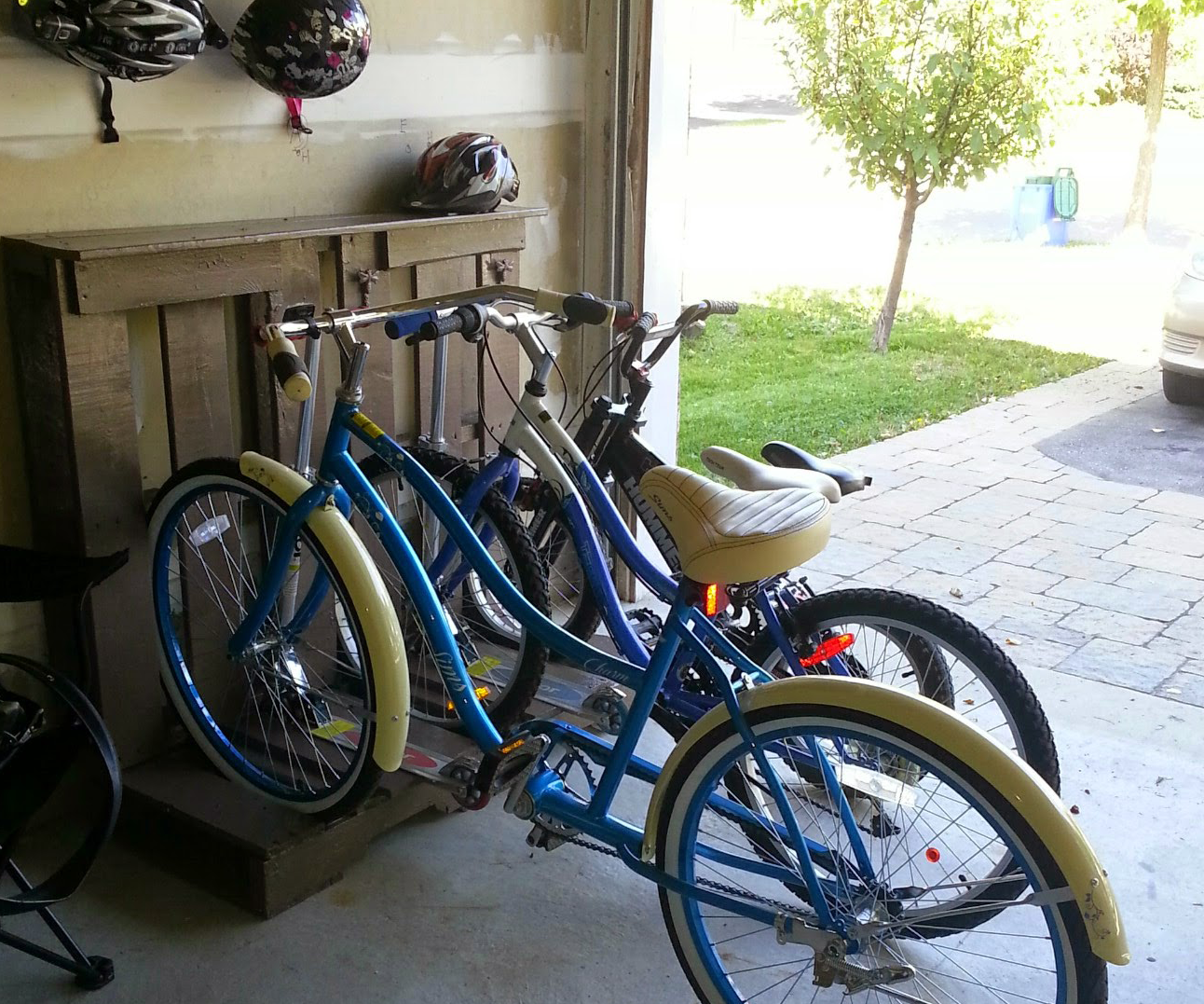 Wooden Pallet - Bike and Scooter Rack