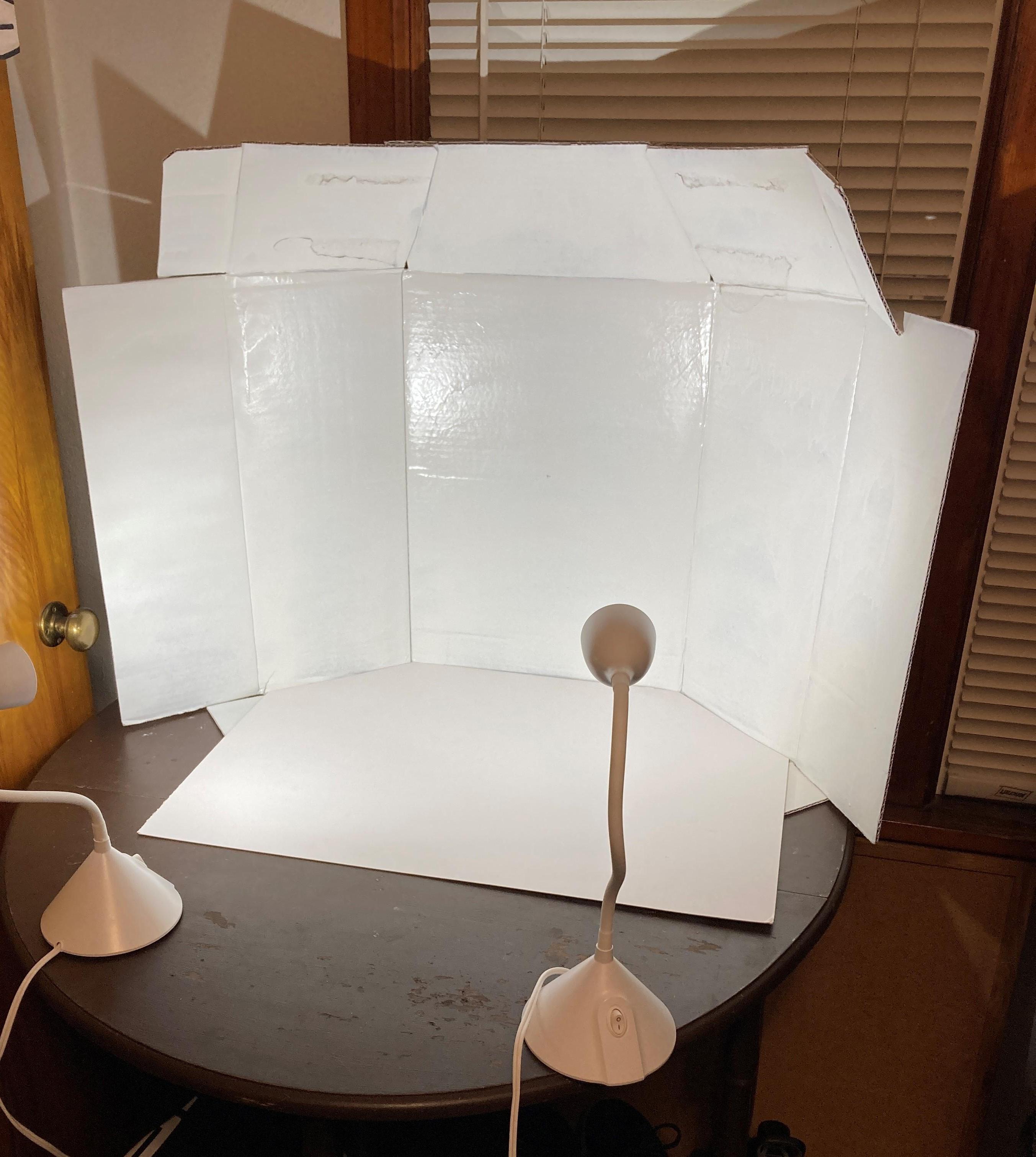 Cardboard Box Photo Backdrop