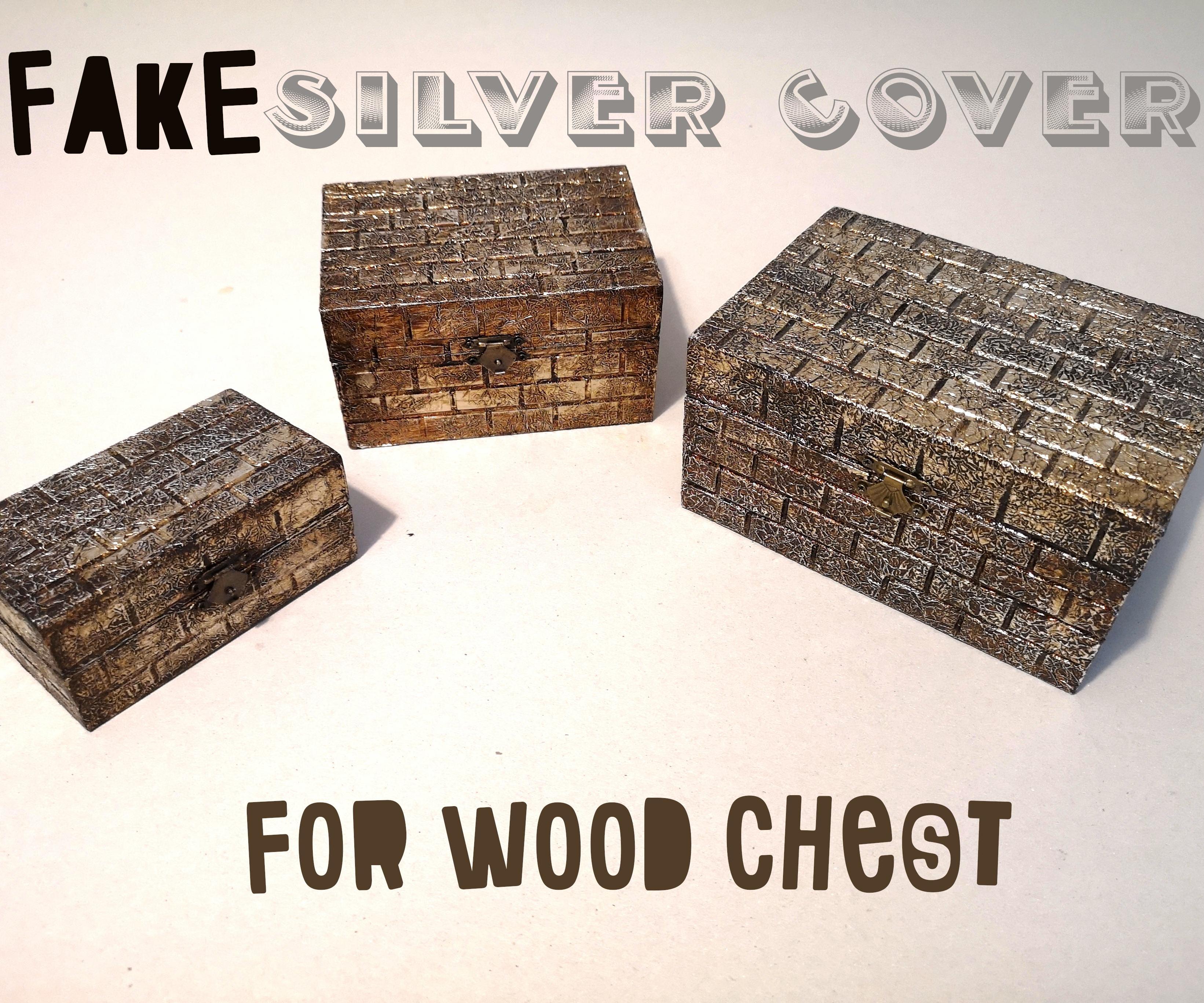 Fake Silver Cover for Wood Chest
