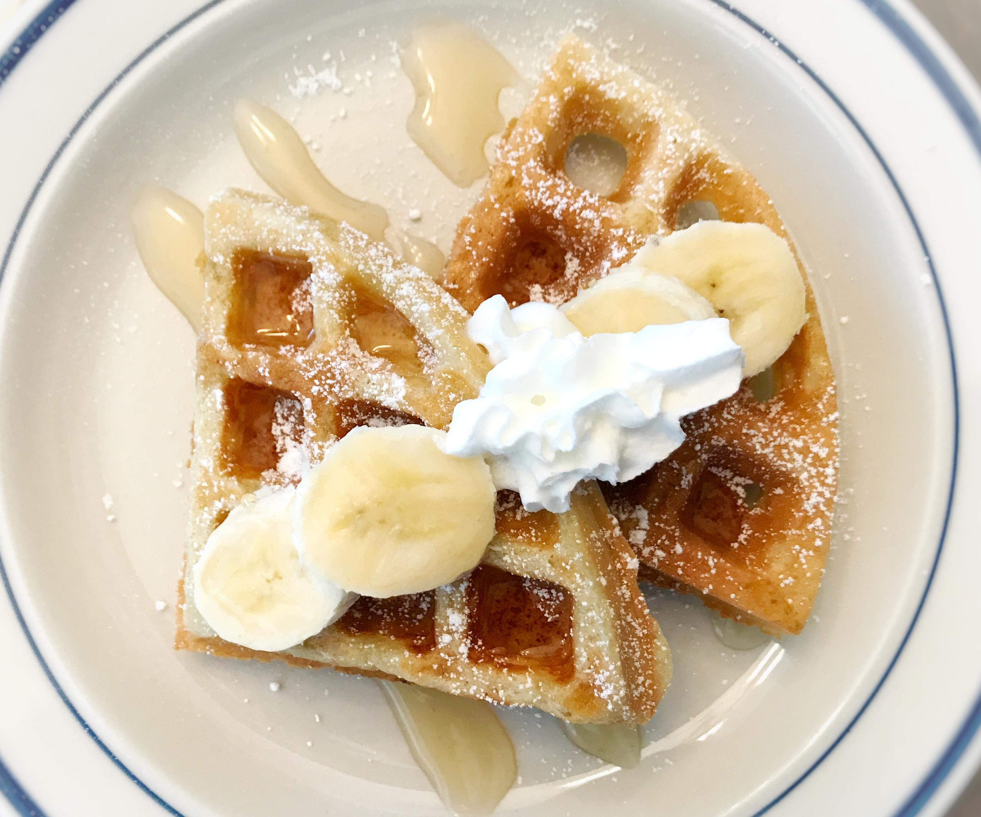 Scrumptious Banana Bread Waffles