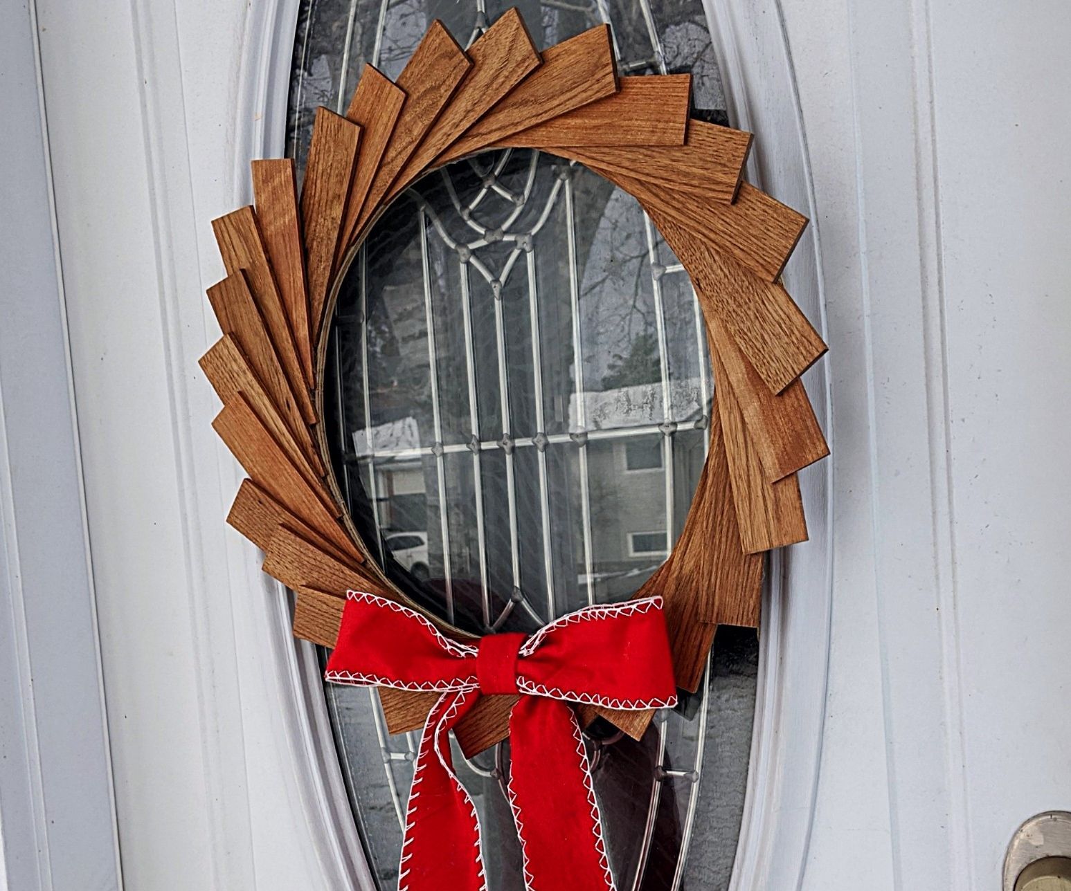 Christmas Wreath Made From Scrap Wood