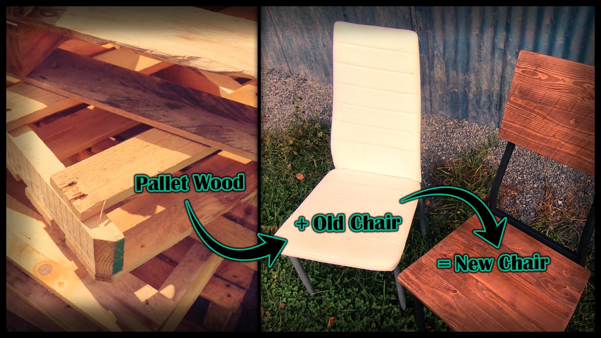 Up-cycle With Pallet Wood and an Old Chair.