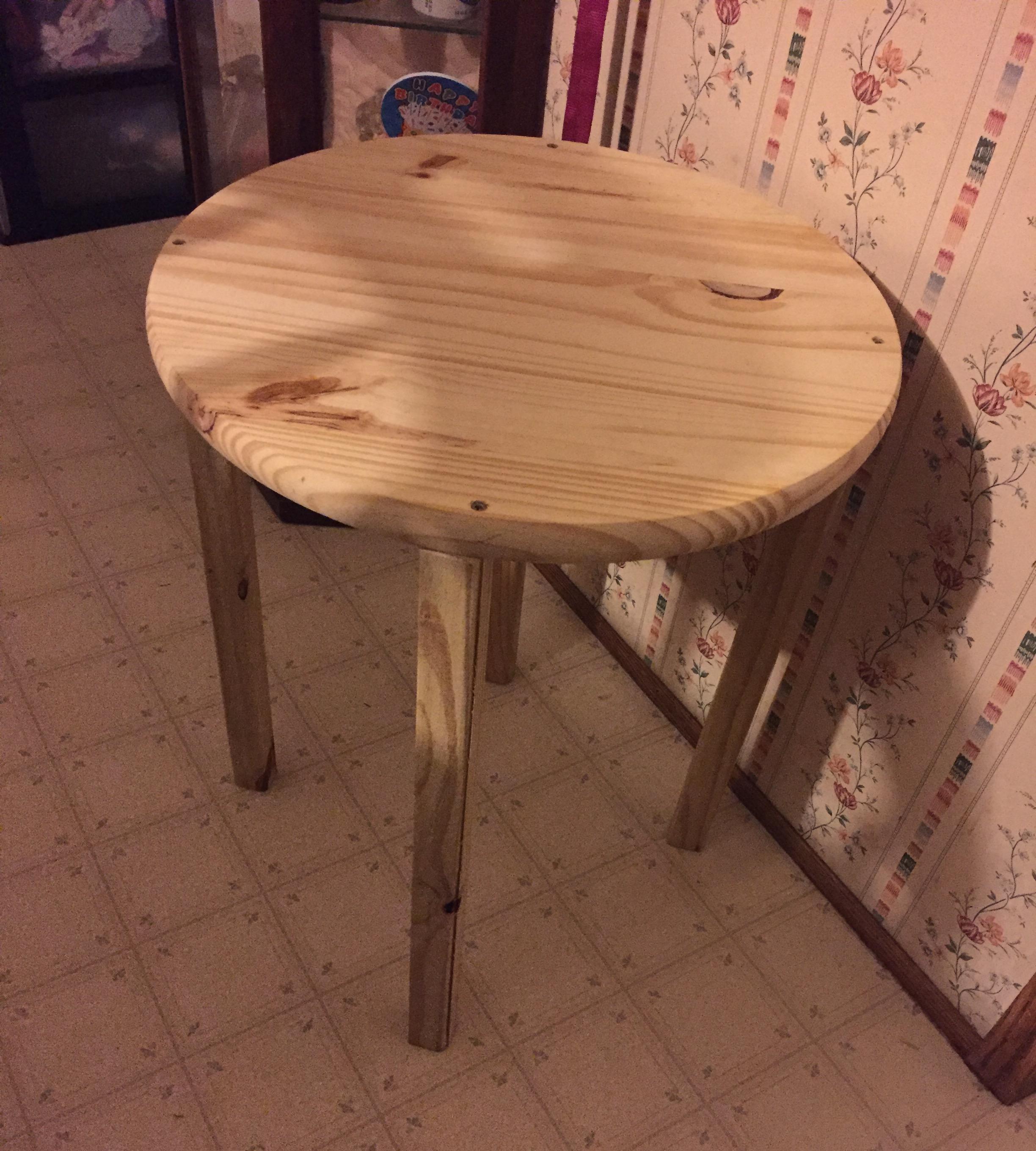 Wood End-Table