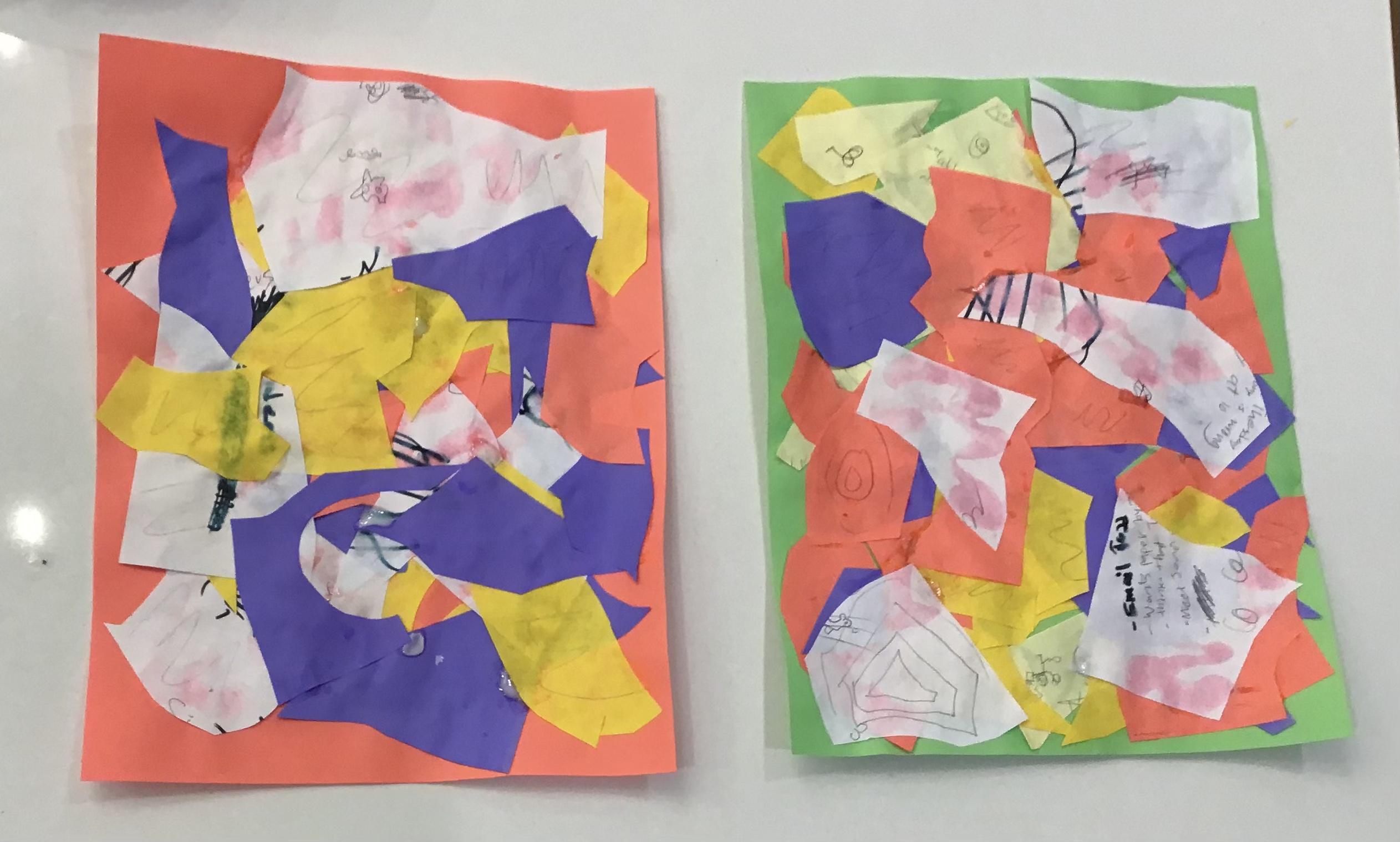 Paper Scrap Collages