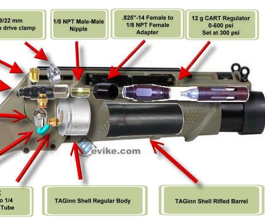 Airsoft Rapid Fire Grenade Launcher Mod