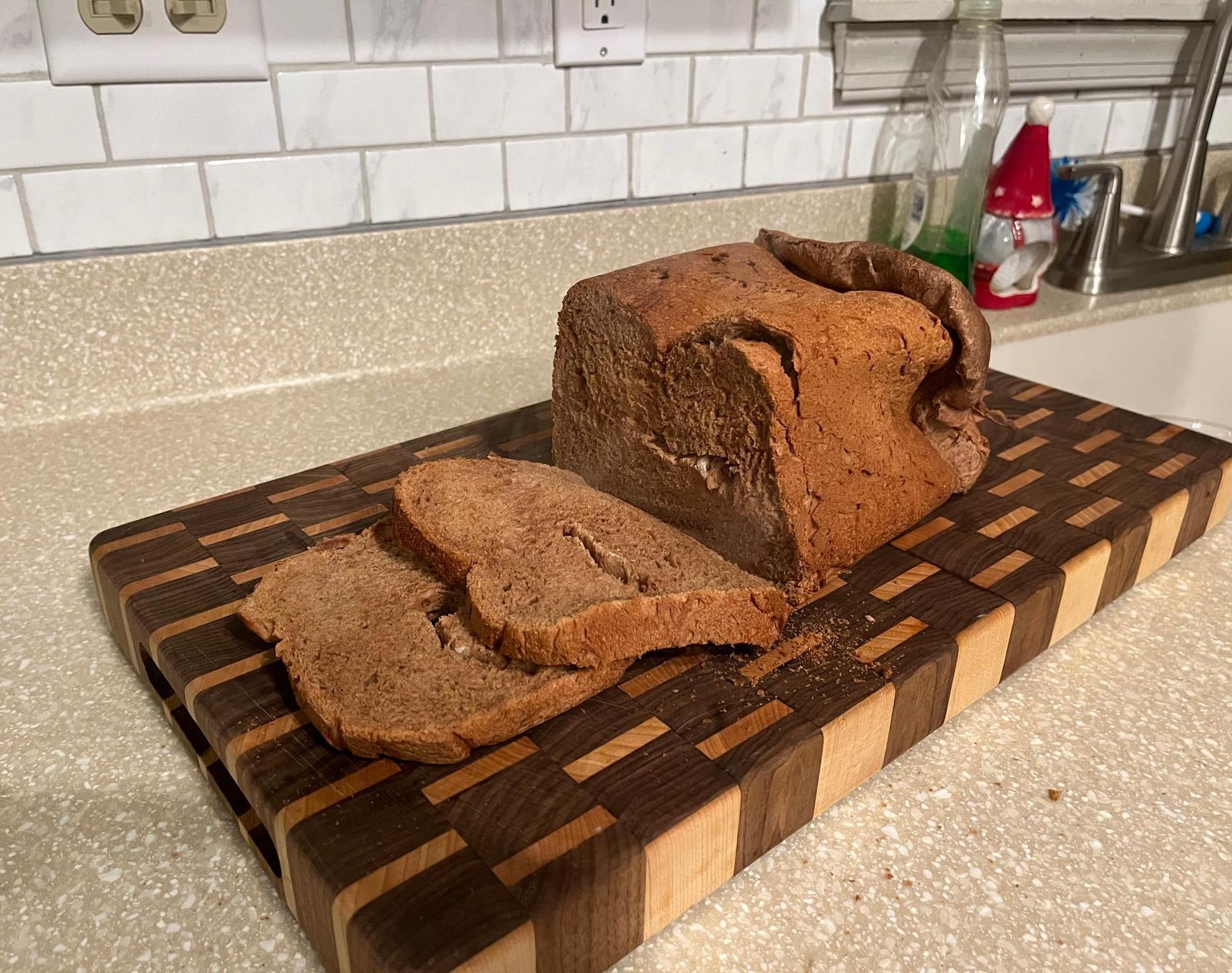 Easy Breadmaker Chocolate Bread