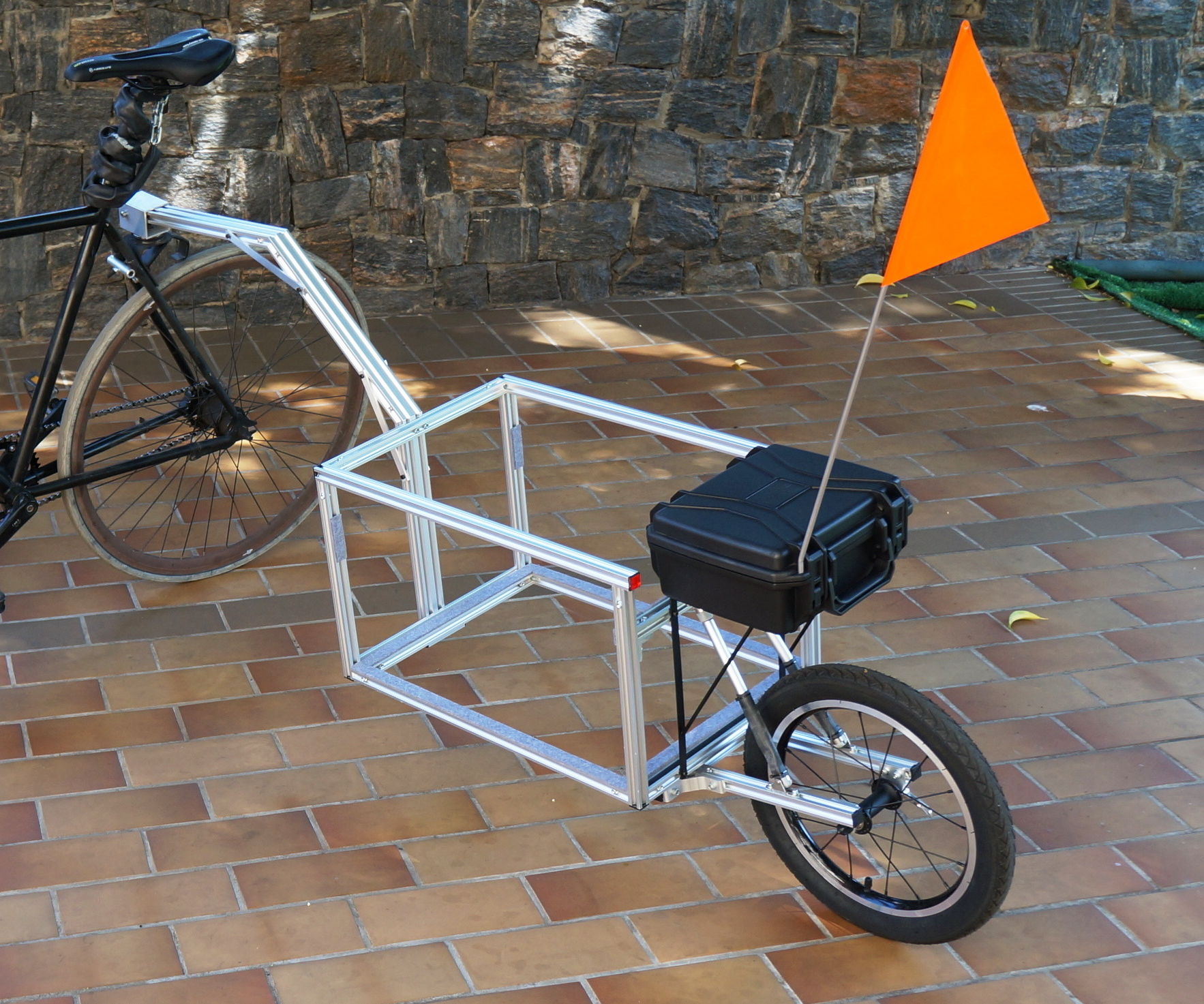 Single Wheel Bike Trailer (No Weld)