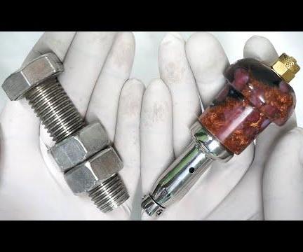 Turning Stainless Steel Bolt Into Pneumatic Engraver