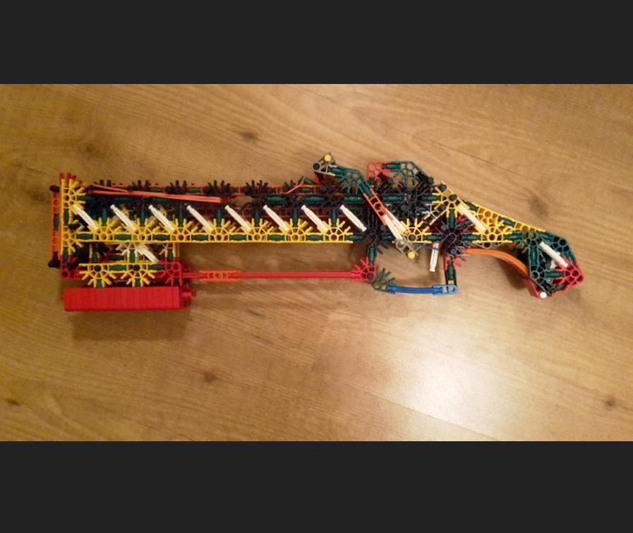 K’nex Pump Action Slingshot Shotgun (Unique Mechanism) INSTRUCTIONS