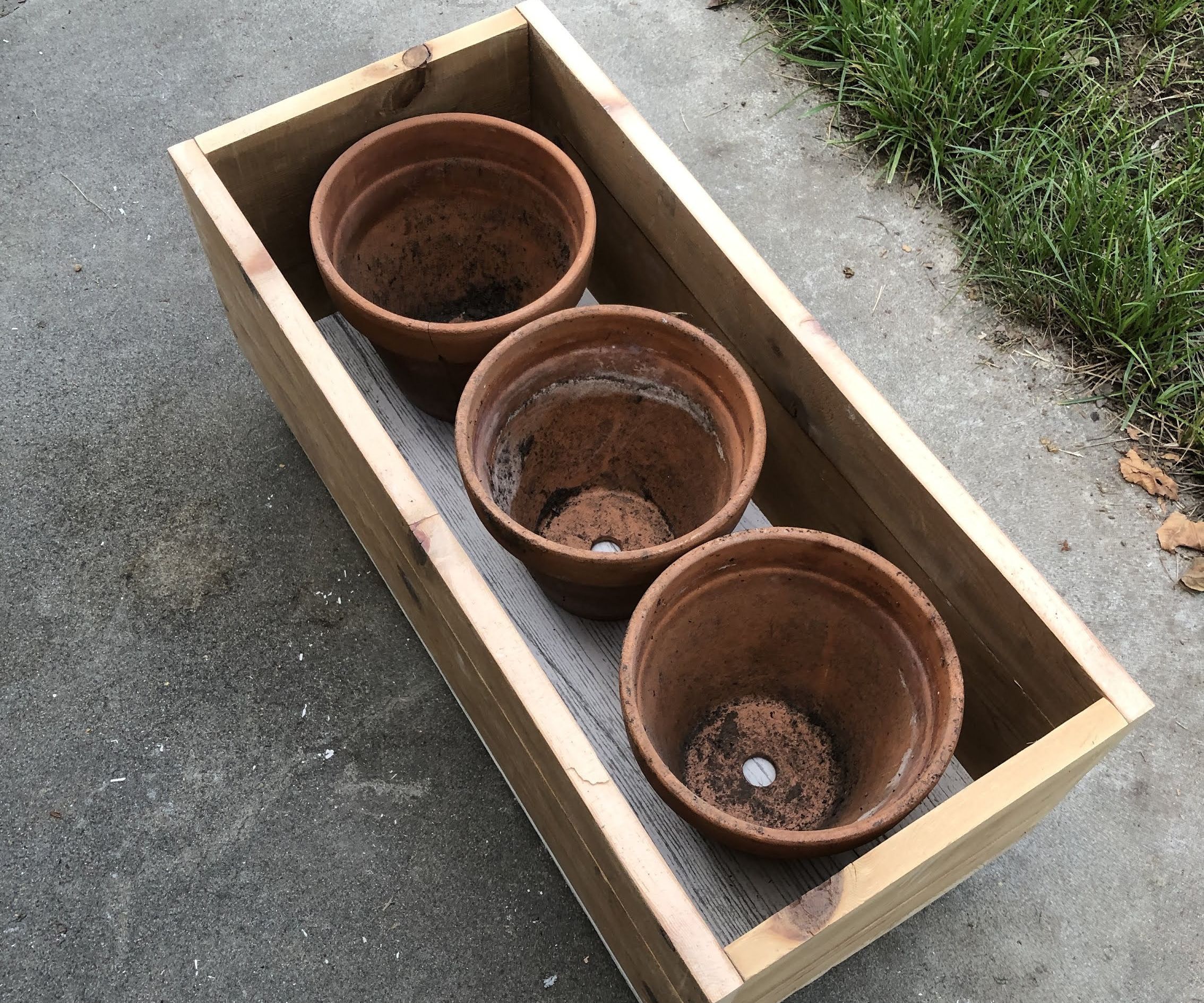 Wood Planter With Casters