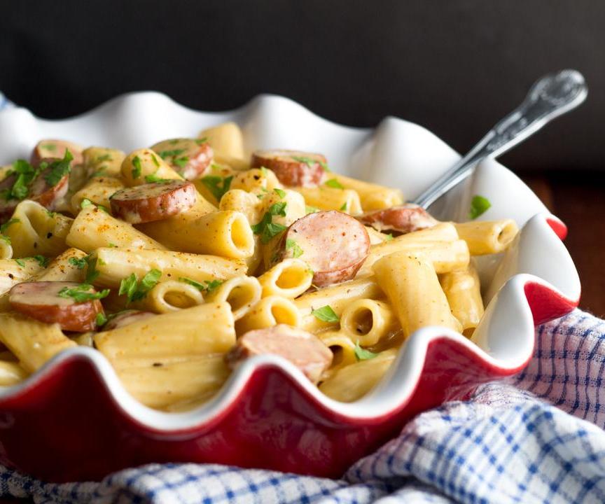 One Pot Cajun Sausage Pasta