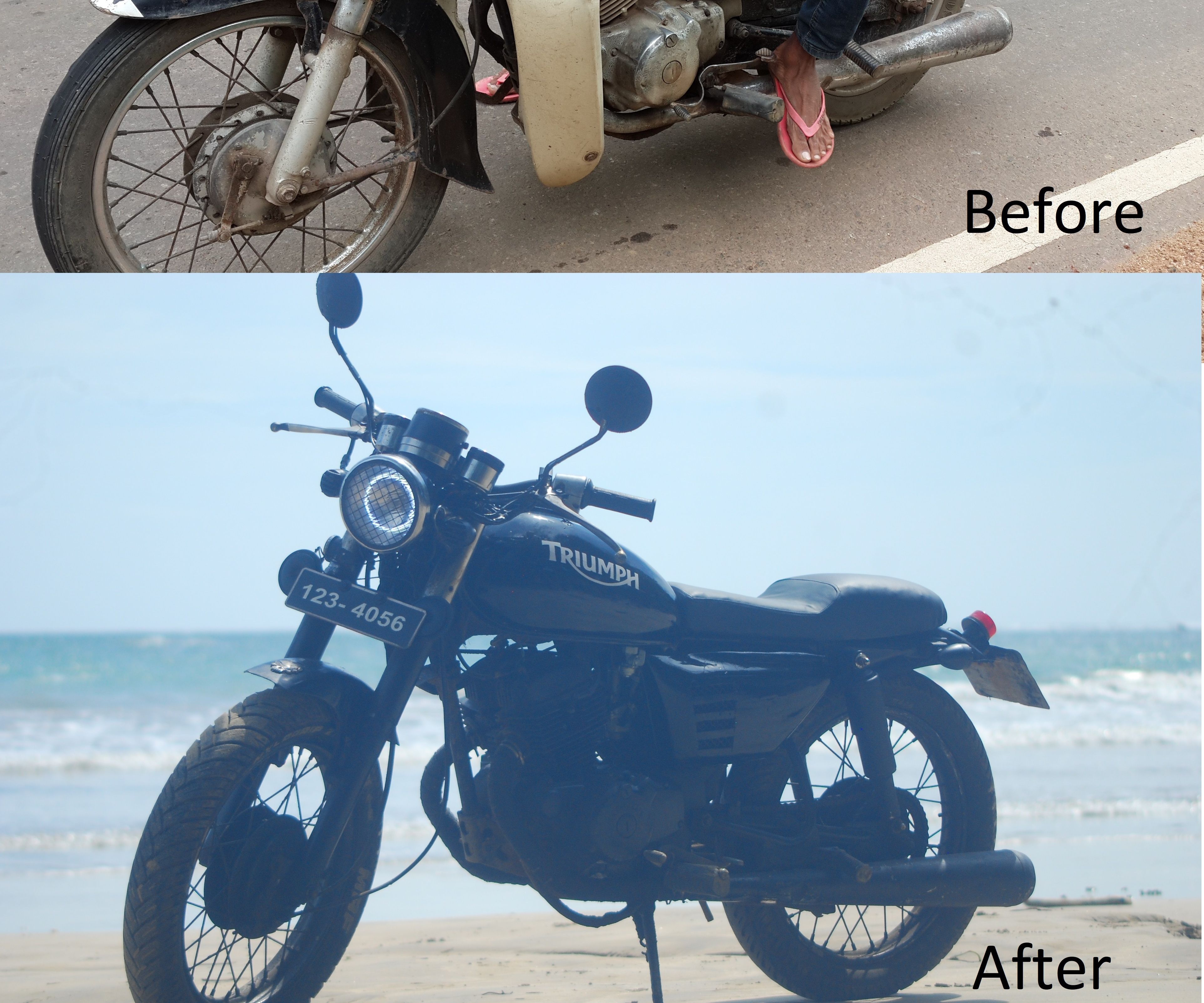 Old Cd125 Benly Transforming to a Cafe Racer