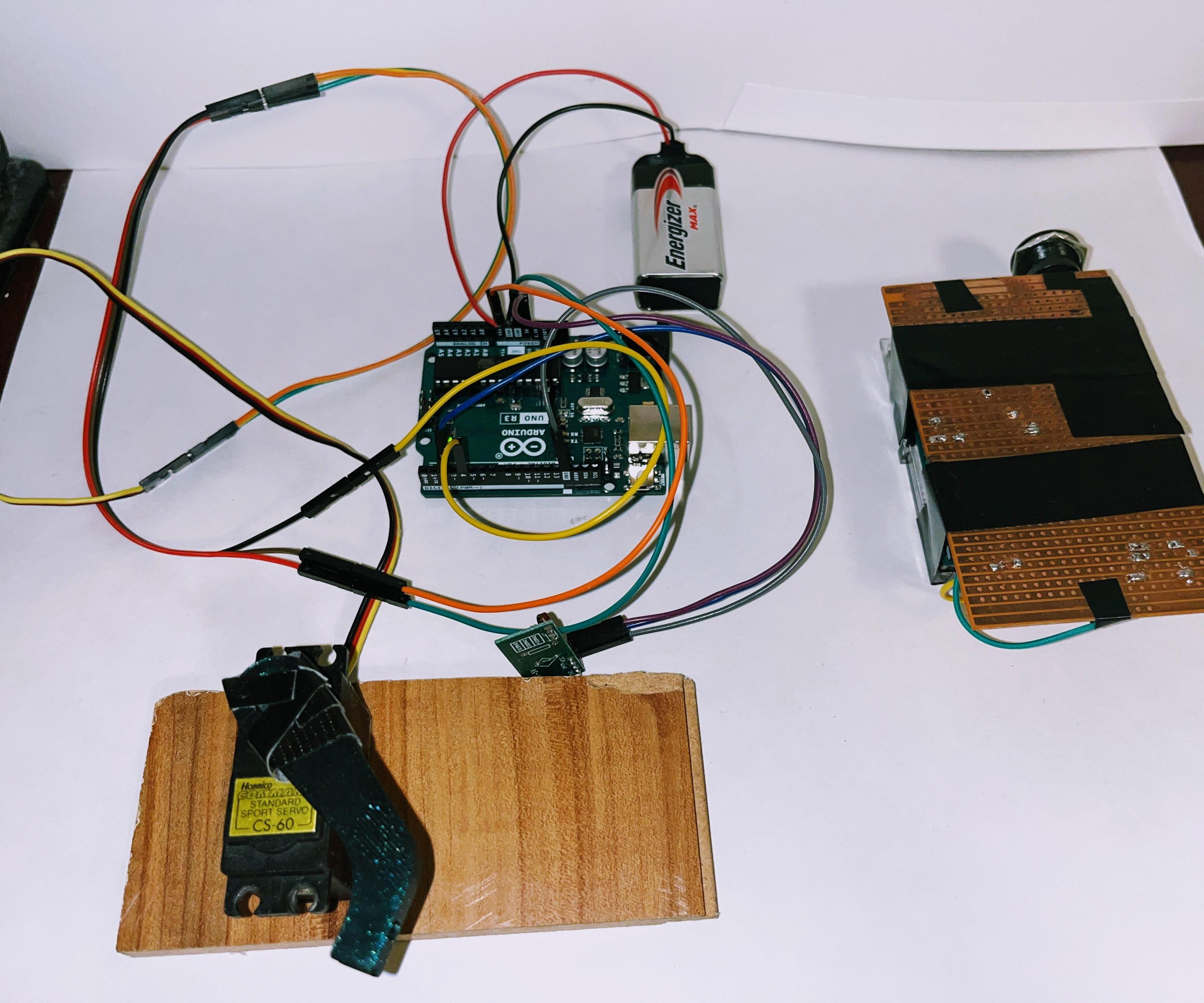 Button Presser Garage Door Remote Using Arduino