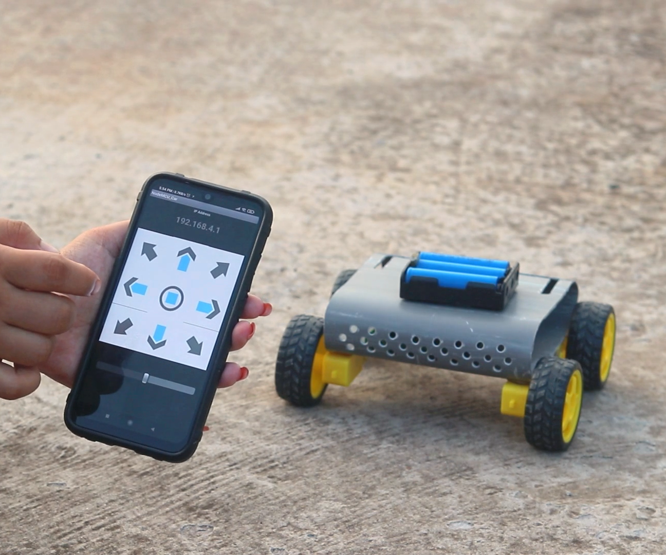 WiFi Controlled Robot With NodeMCU